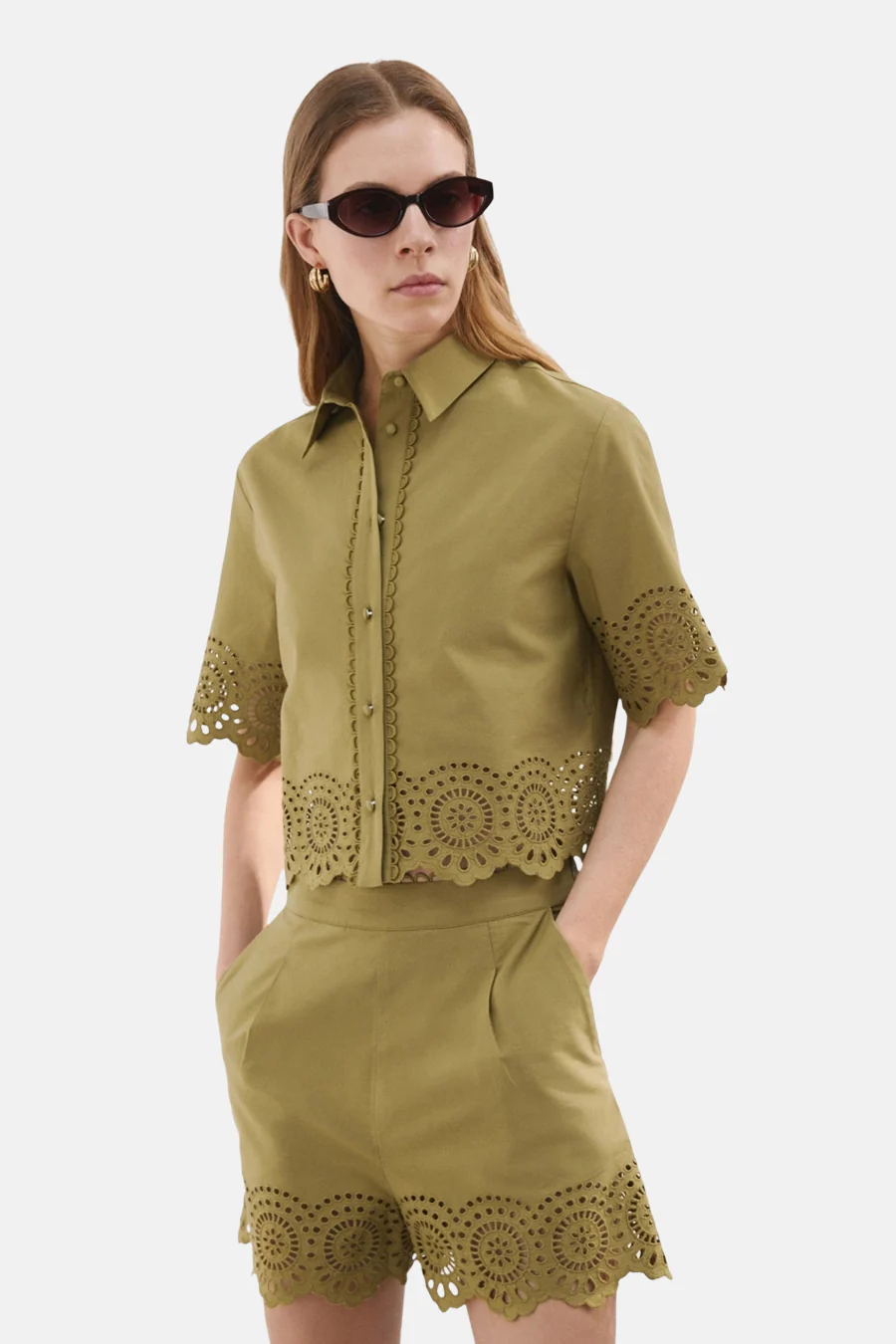 Short - khaki - Image 2