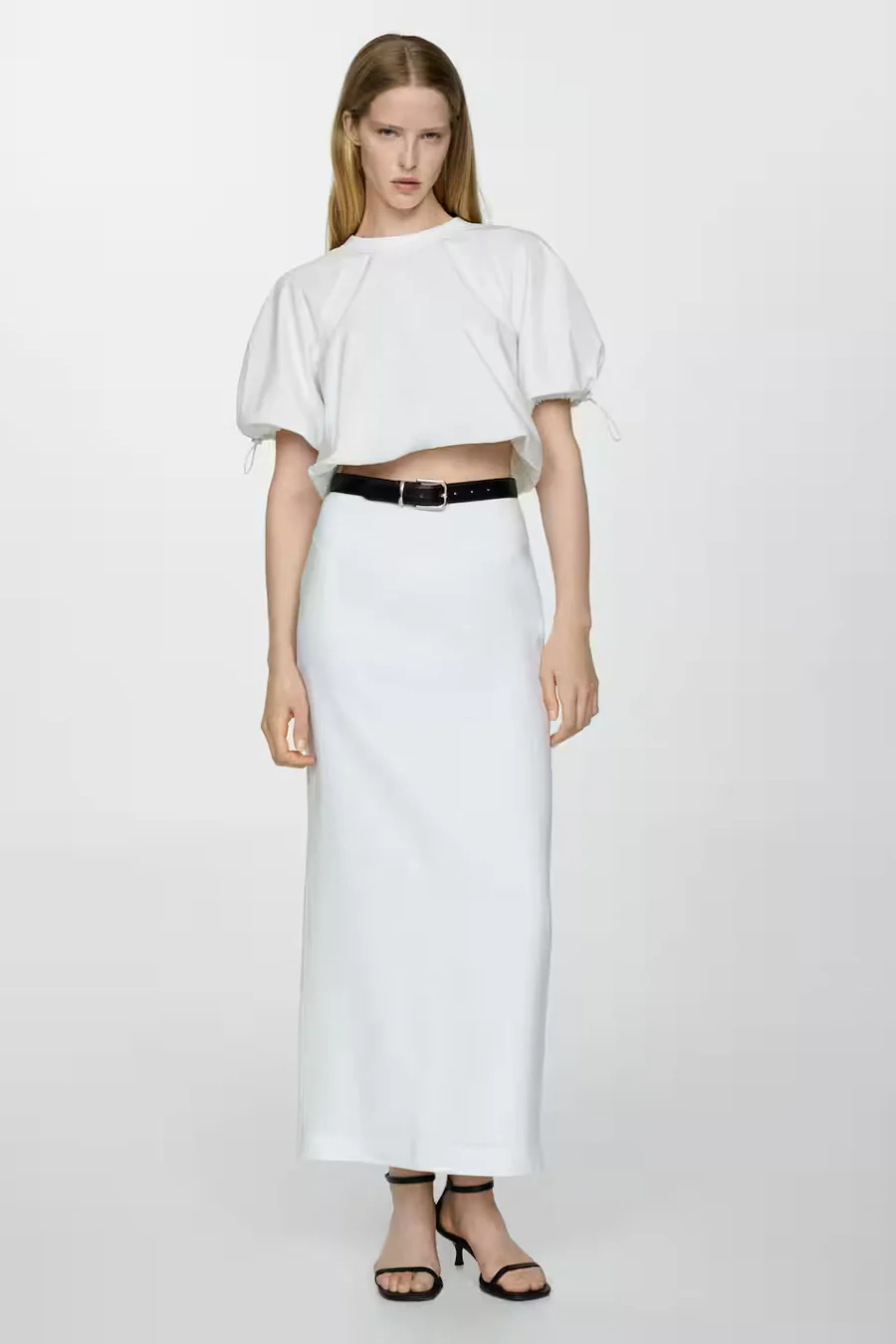 Blouse met korte mouwen - wit - Image 2