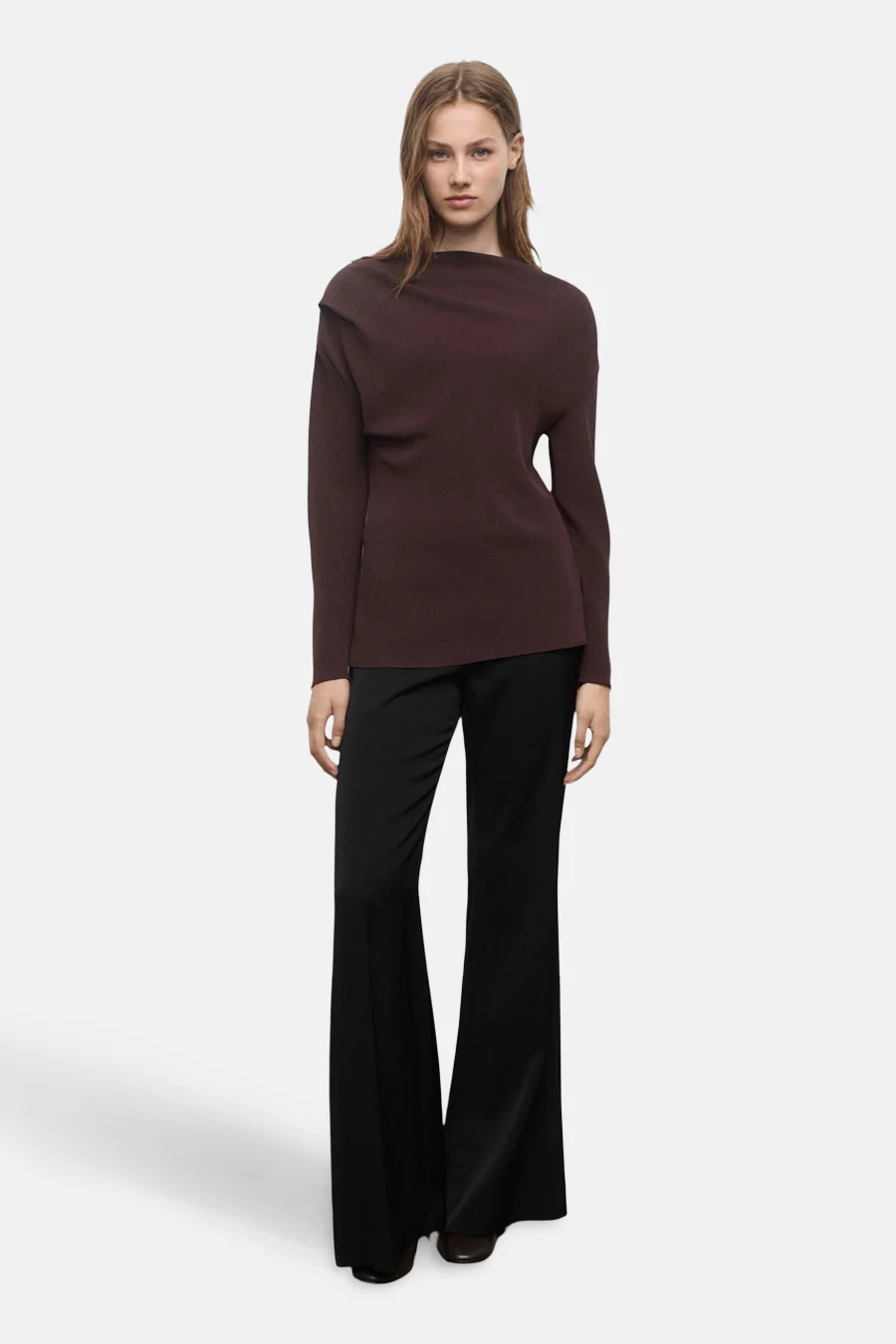 Blouse met lange mouwen - bruin - Image 2