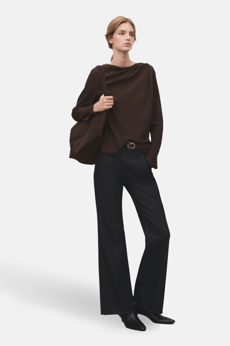 Blouse met lange mouwen - bruin - Image 2