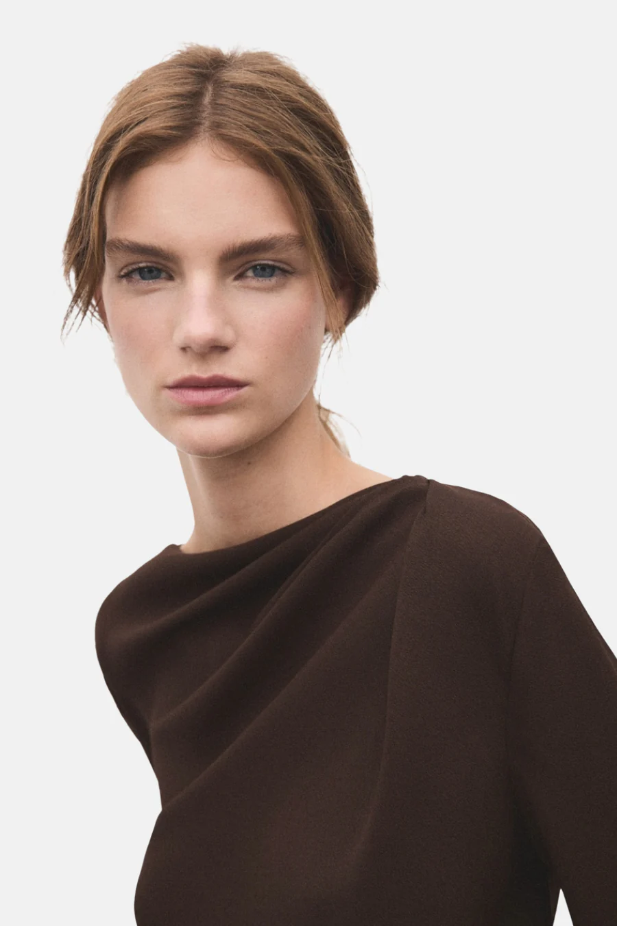 Blouse met lange mouwen - bruin - Image 4