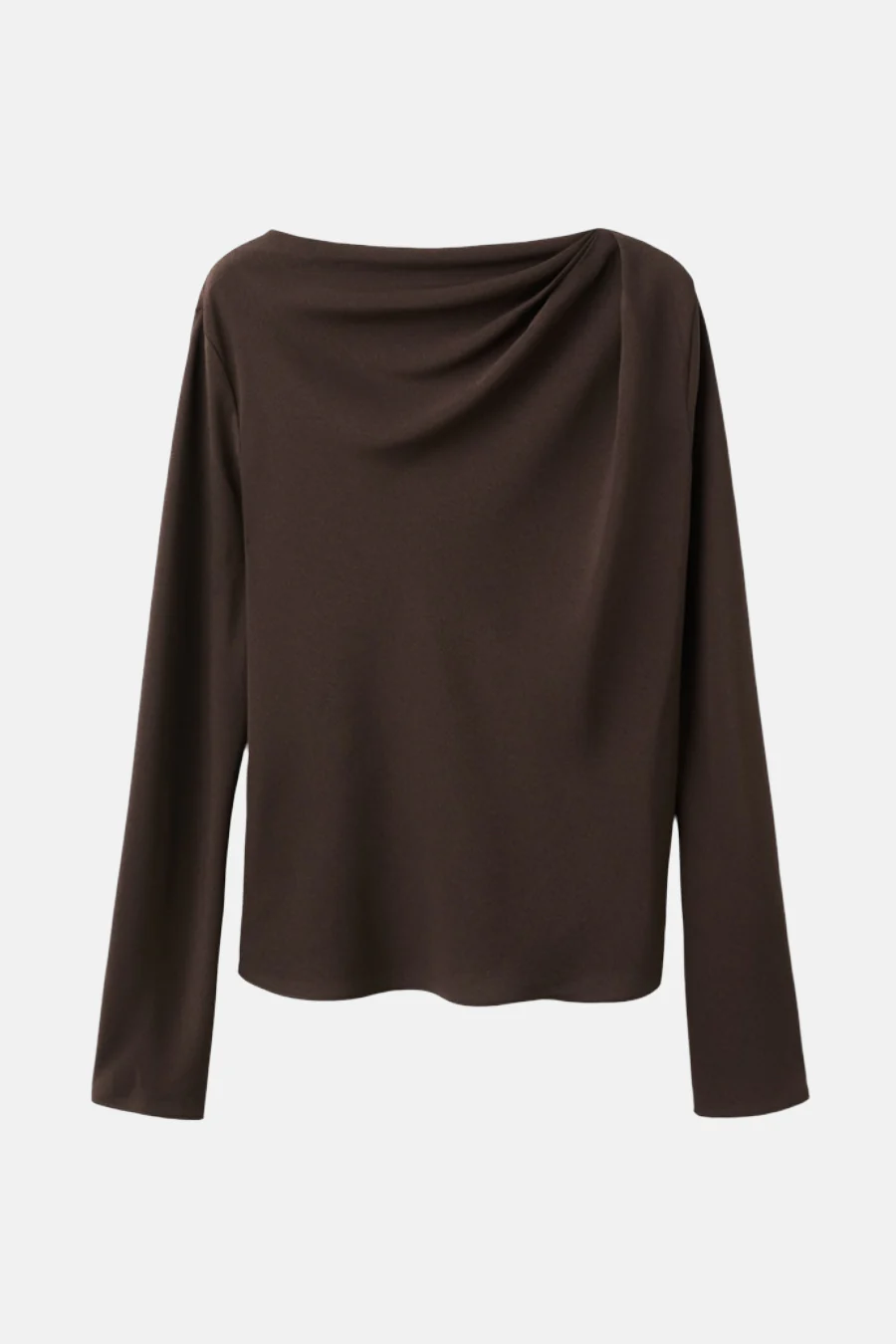 Blouse met lange mouwen - bruin - Image 5