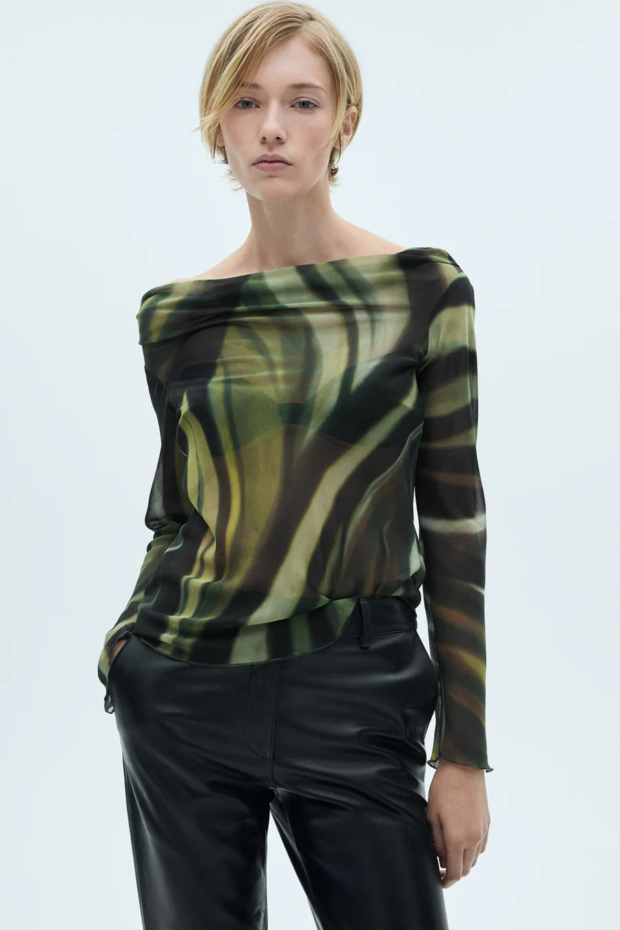 Blouse met lange mouwen - multicolor