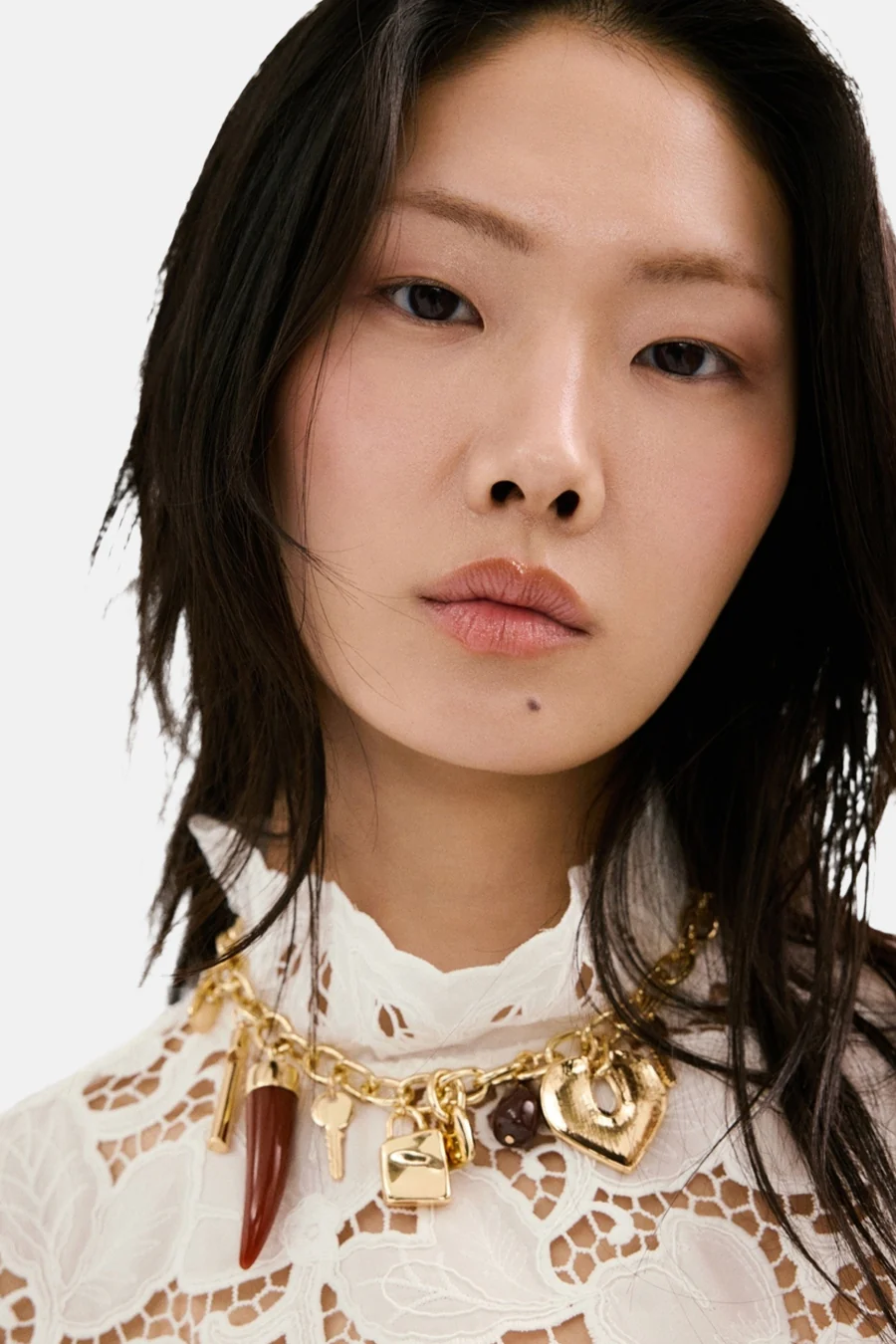 Blouse (lange mouwen) wit - MANGO - Image 5