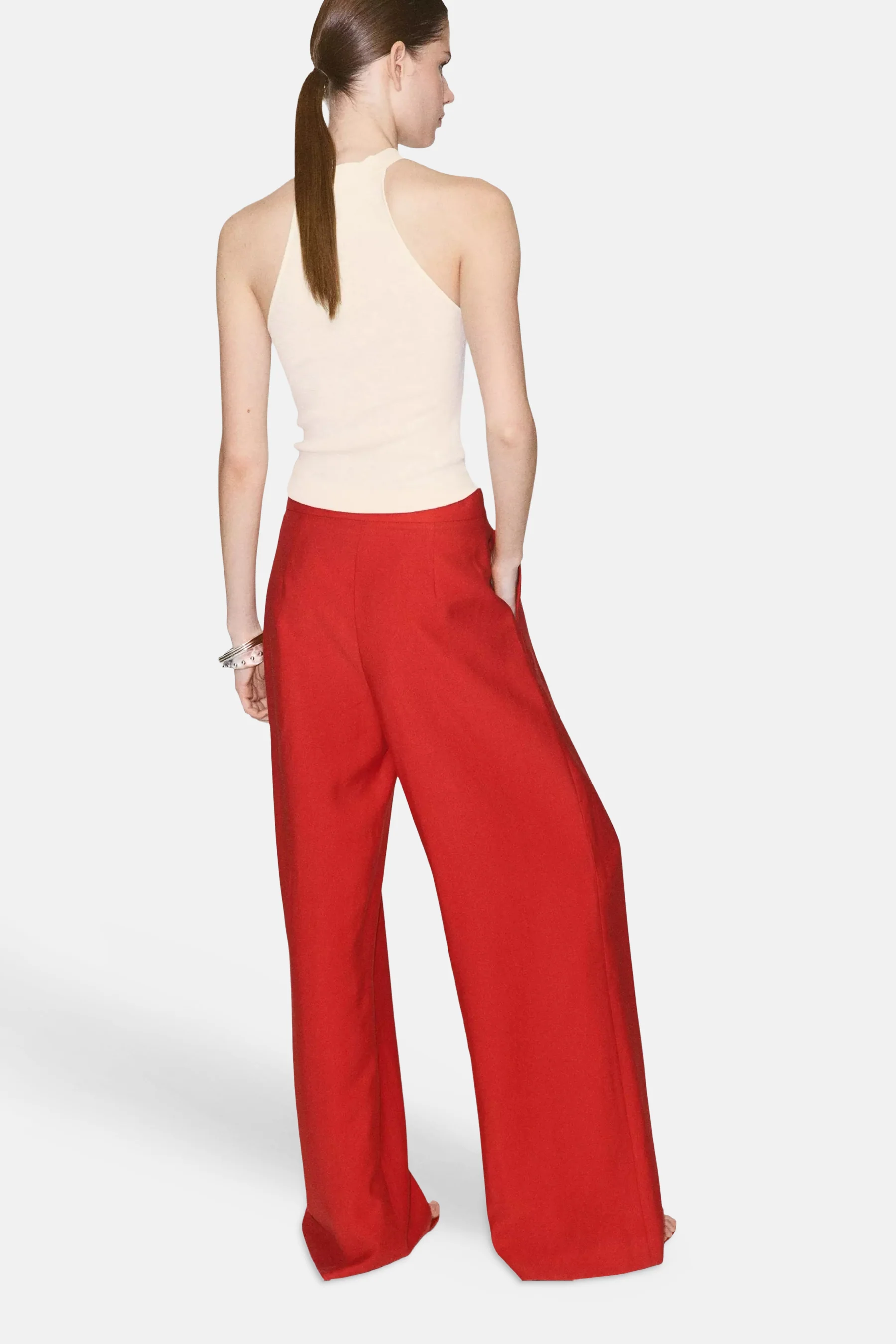 Blouse zonder mouwen - ecru - Image 3