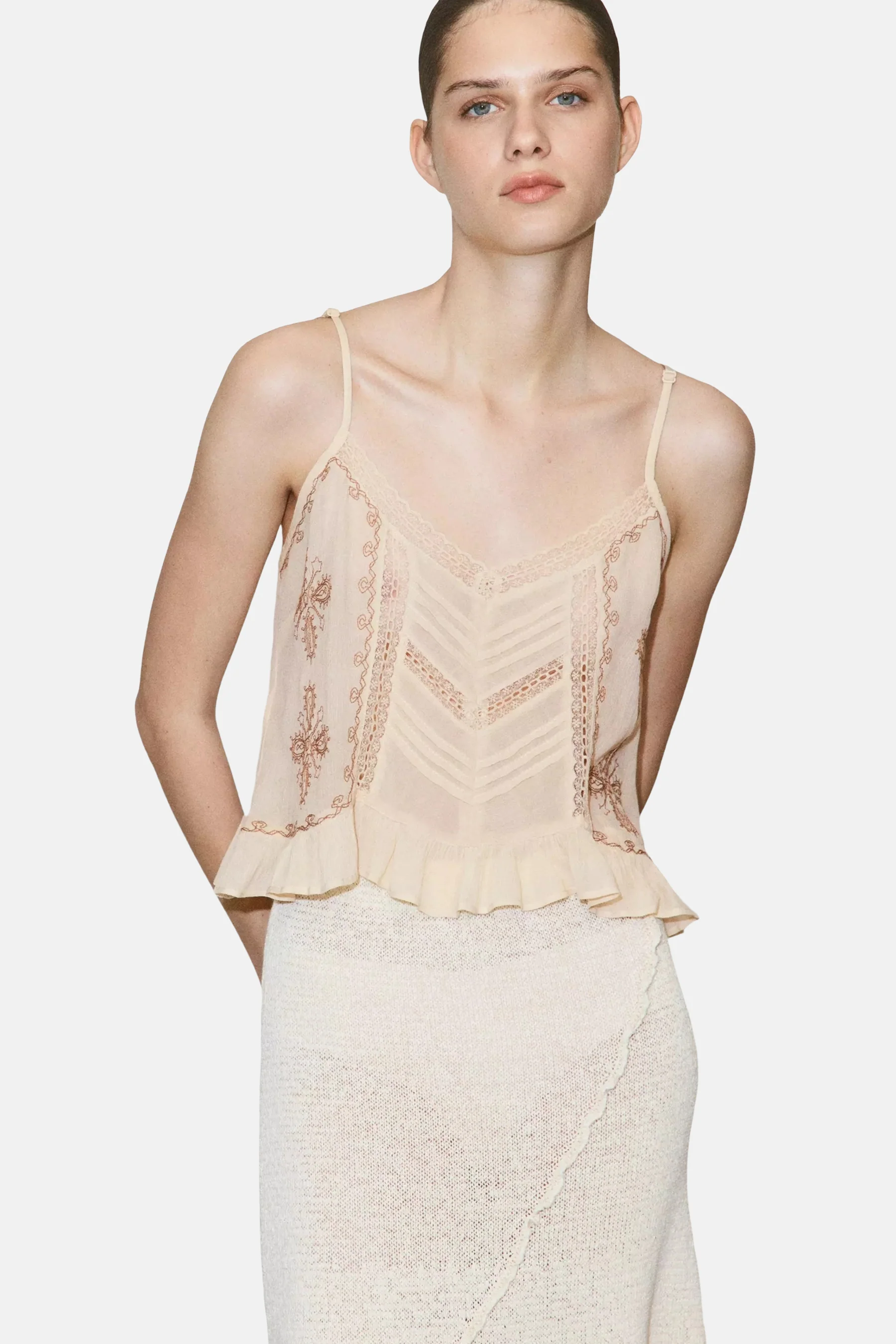 Blouse zonder mouwen - multicolor