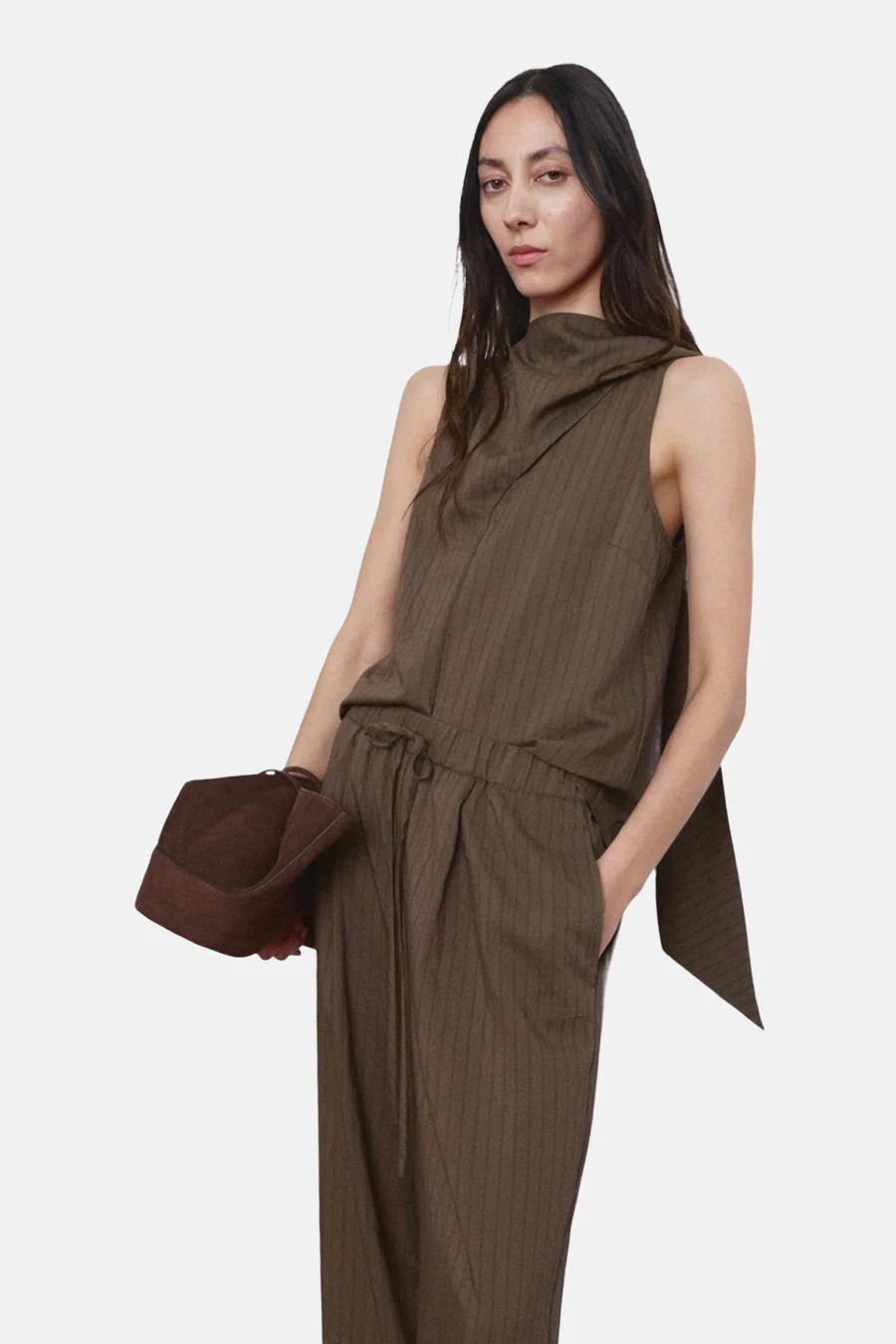 Blouse - bruin