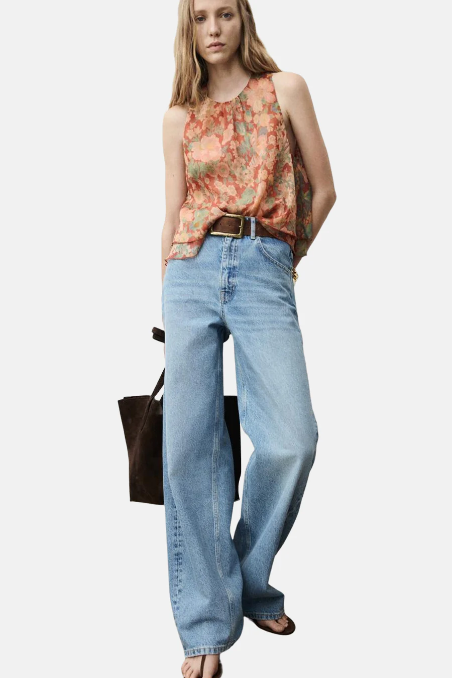 Blouse (zonder mouwen) multicolor - MANGO - Image 4