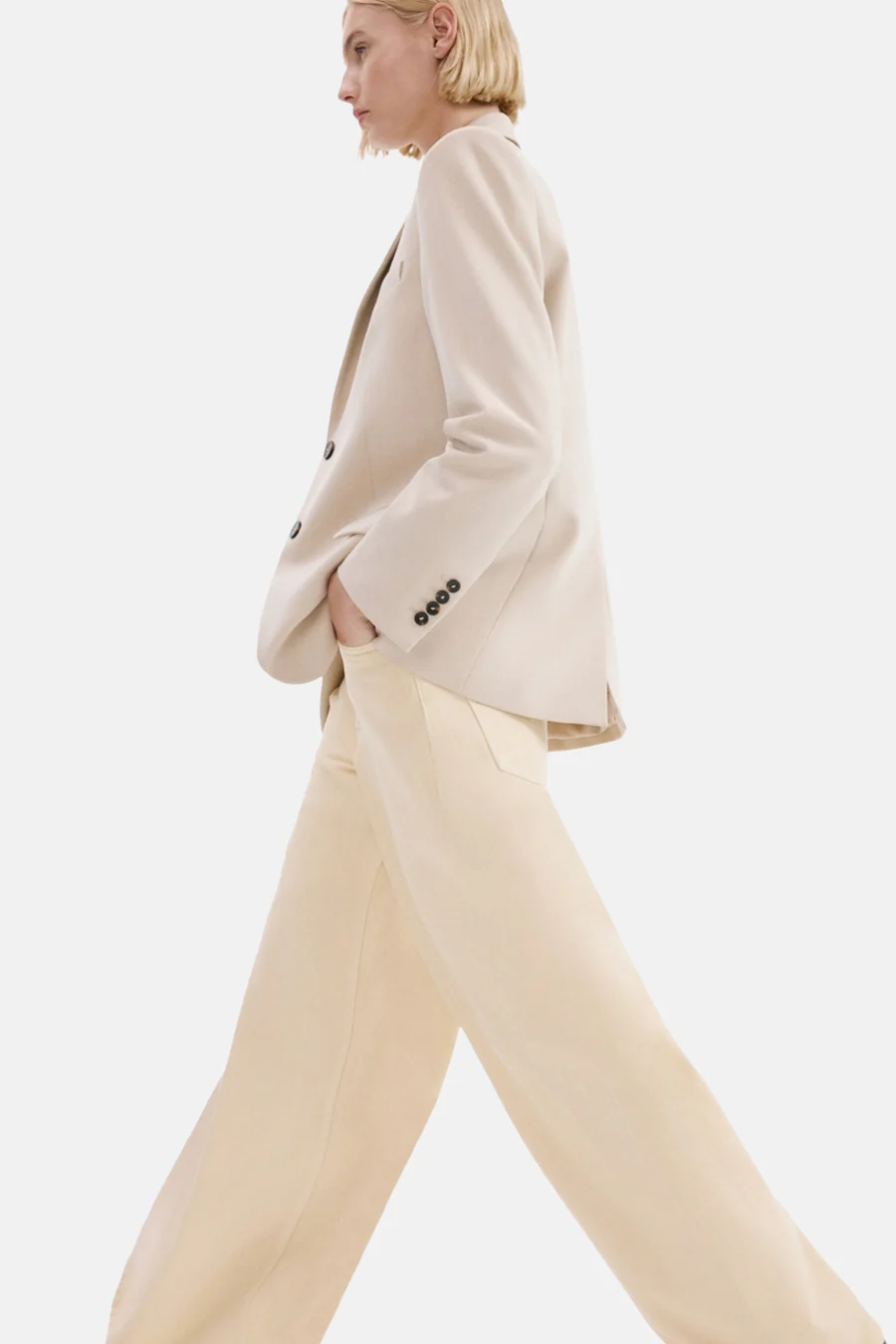 Colored jeans - beige - Image 4