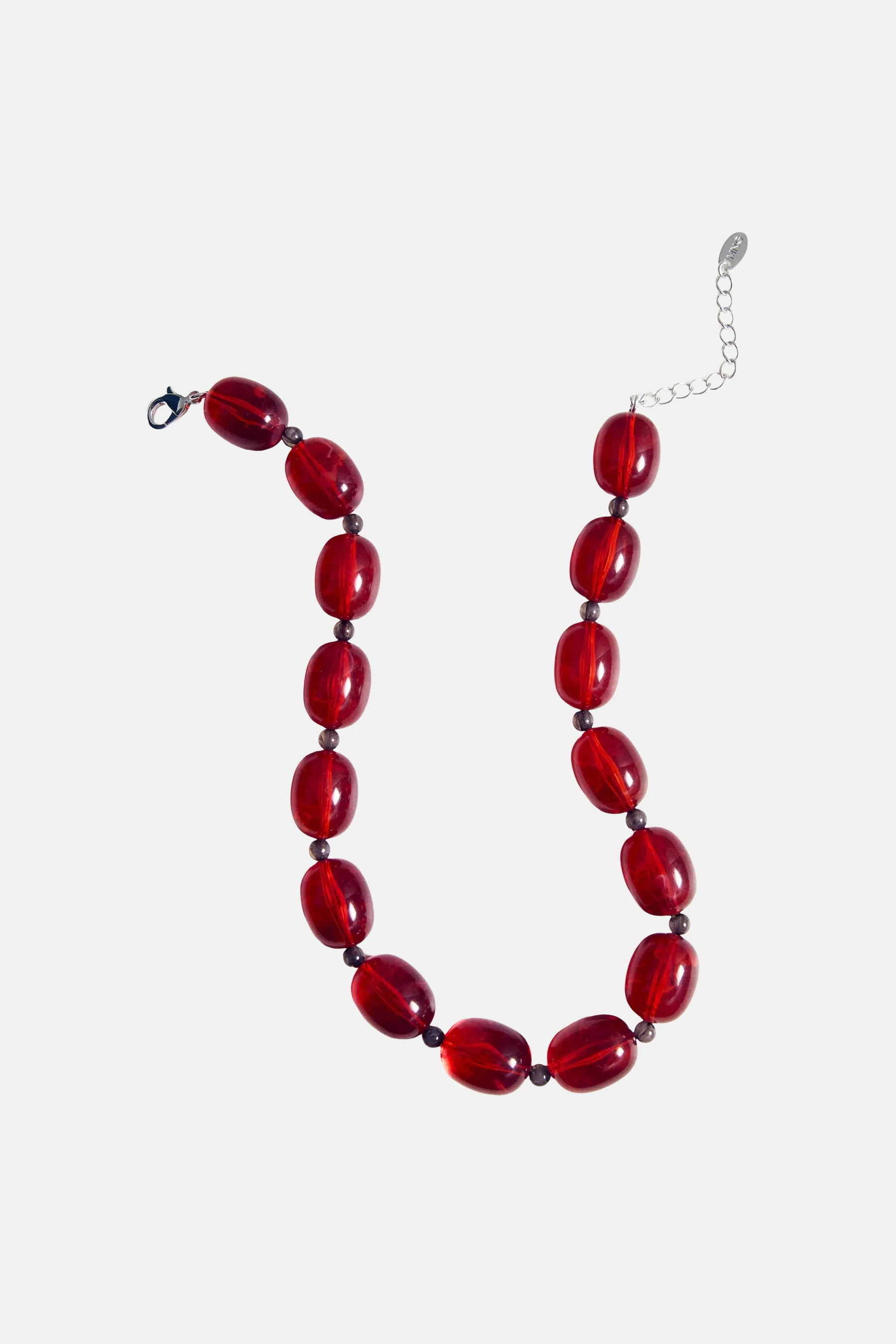 Korte halsketting - rood - Image 3