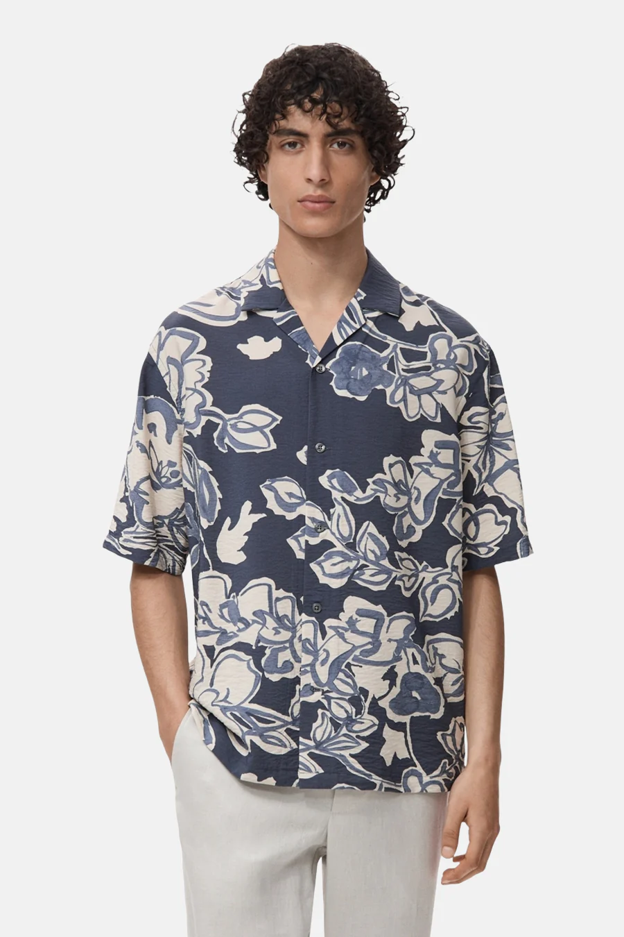 Hemd met korte mouwen - blauw
