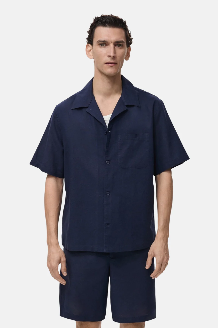 Hemd met korte mouwen - blauw