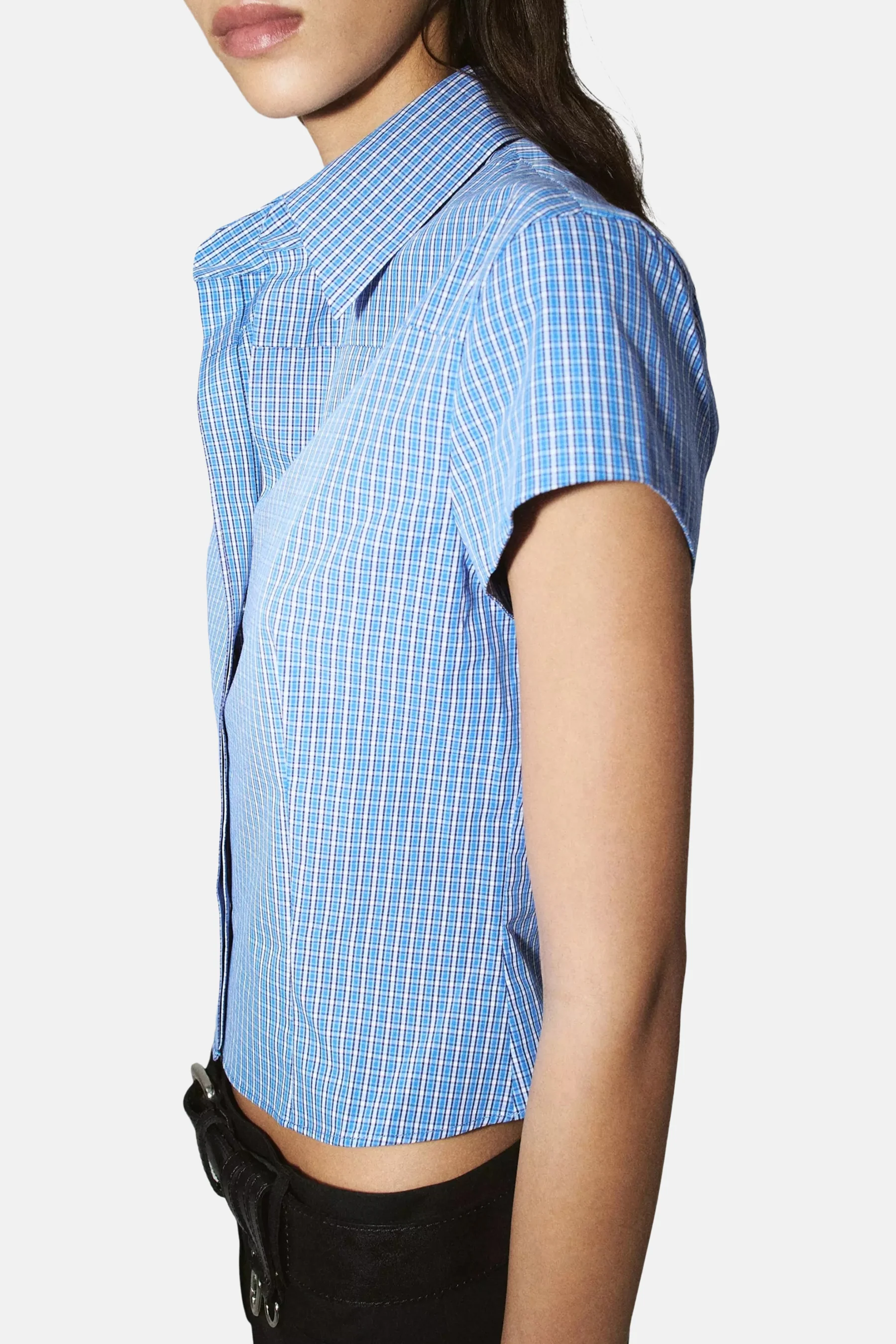 Hemd met korte mouwen - Blauw