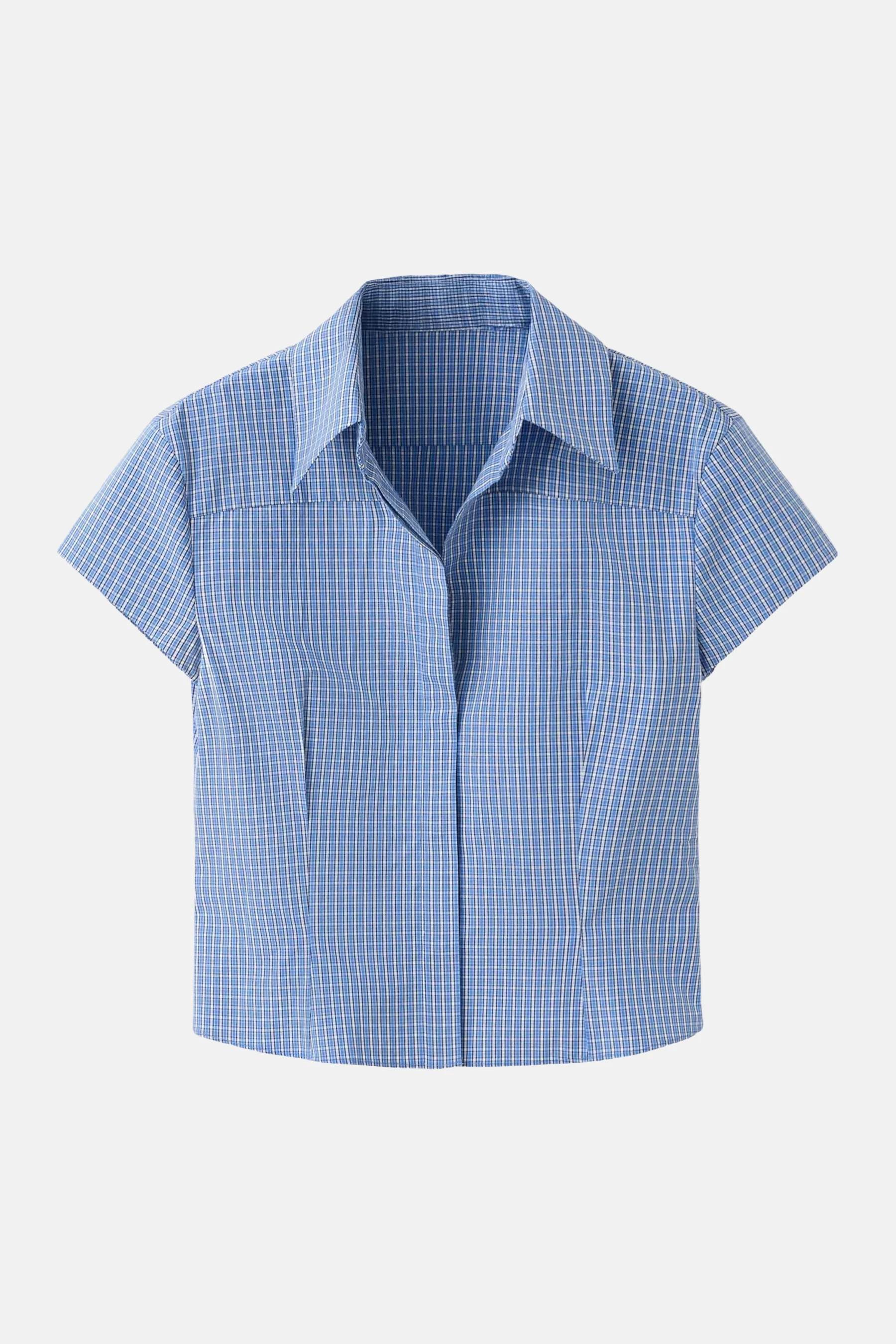 Hemd met korte mouwen - Blauw - Image 4