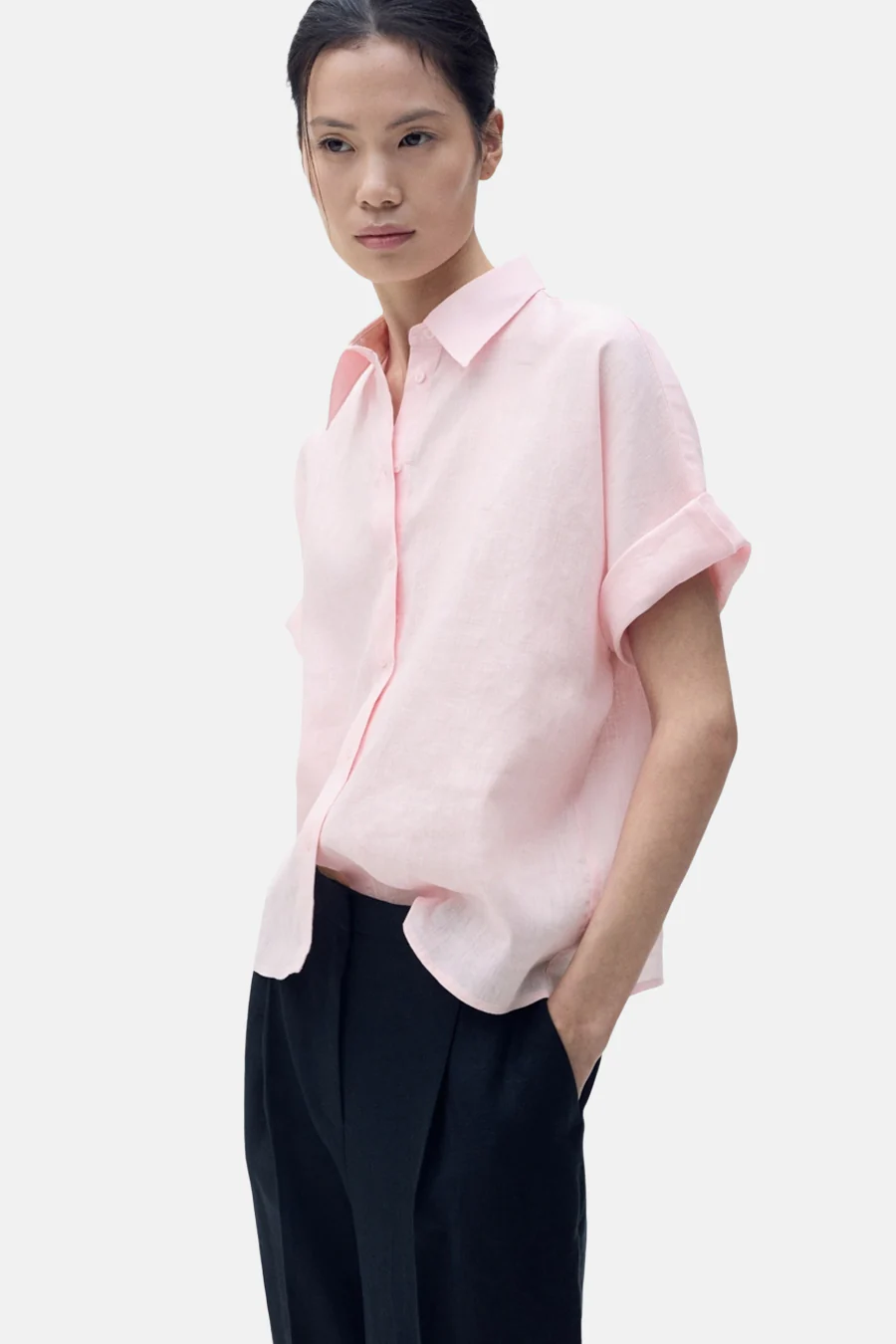 Hemd met korte mouwen - roze