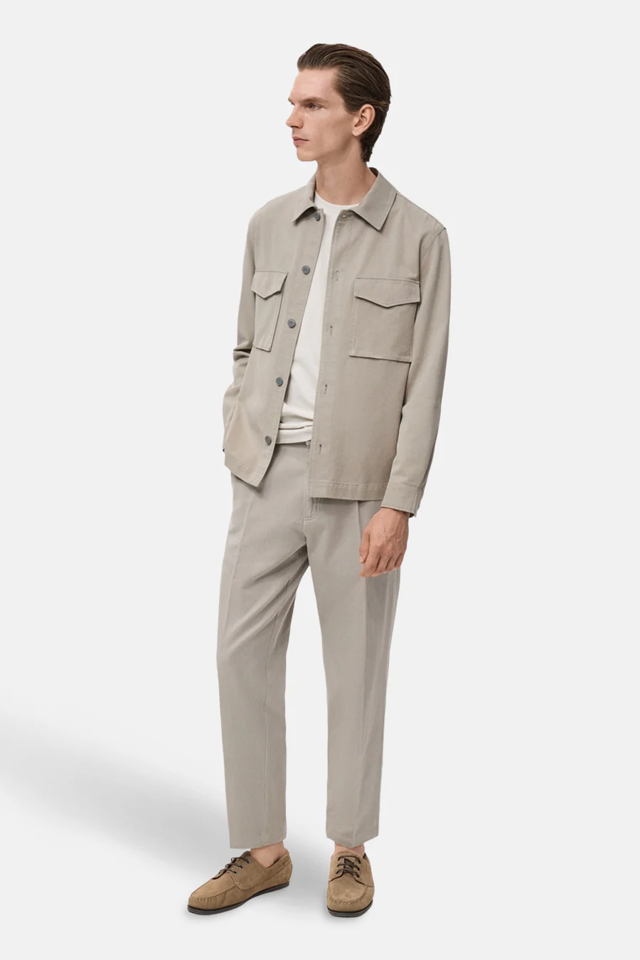 Hemd (lange mouwen) beige - MANGO - Image 2