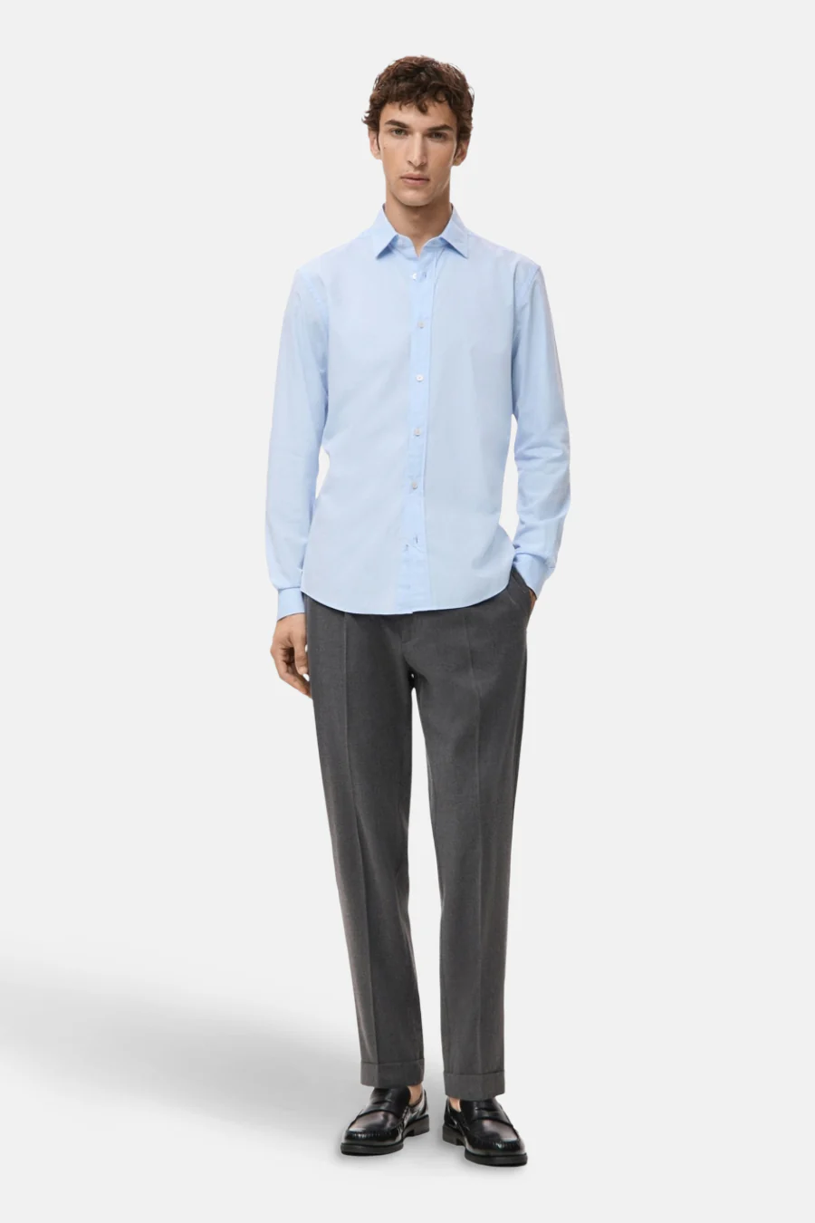 Hemd met lange mouwen - blauw - Image 2