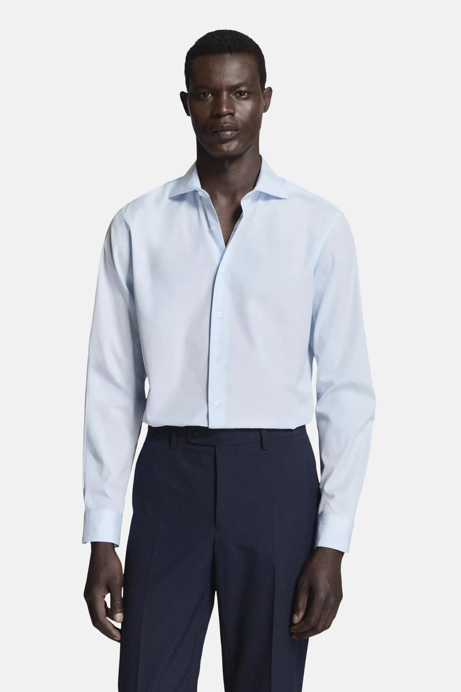 Hemd (lange mouwen) blauw - MANGO