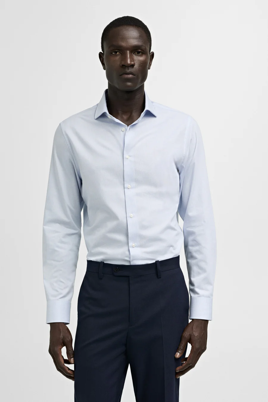 Hemd met lange mouwen - blauw