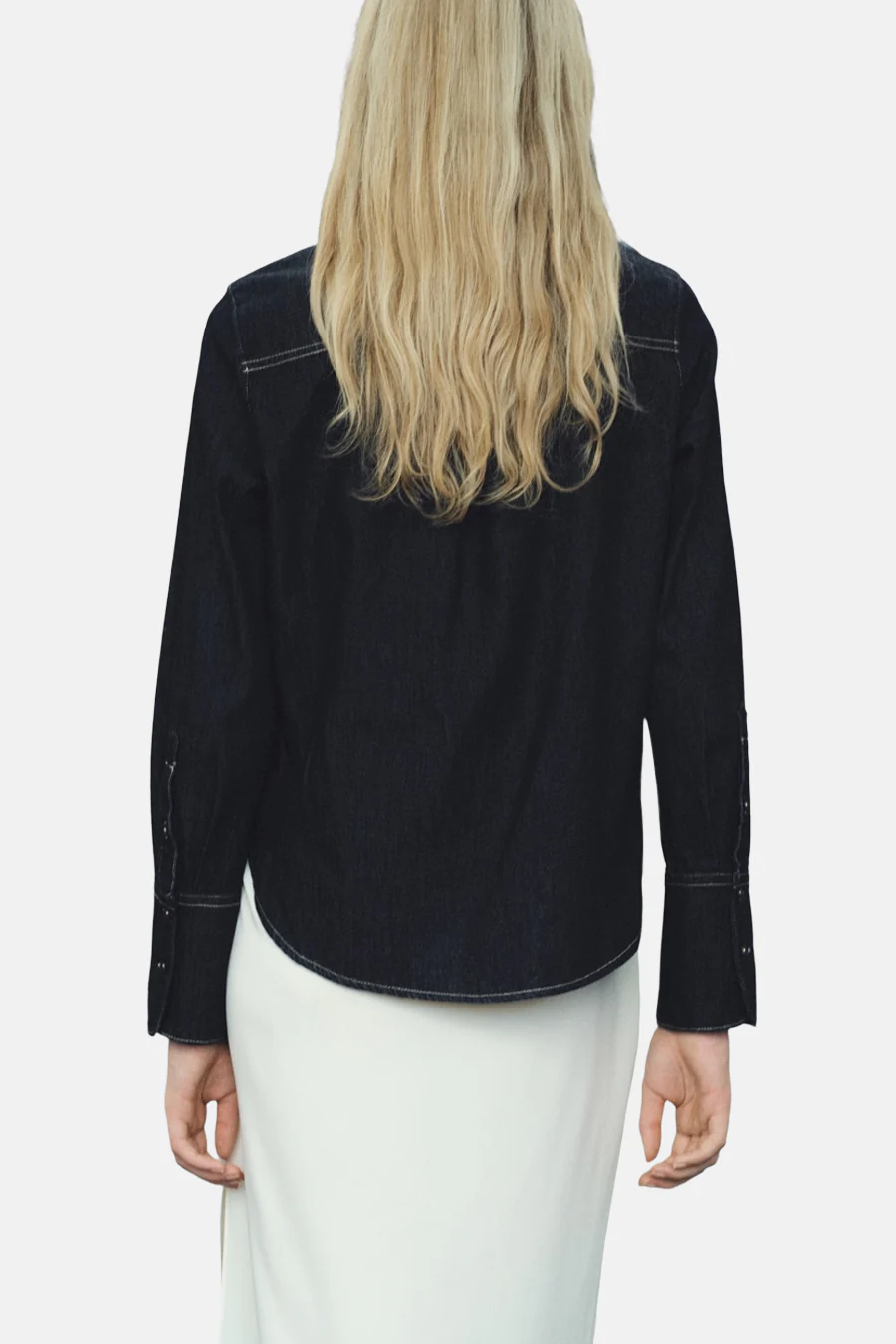Hemd met lange mouwen - Dark blue denim - Image 3