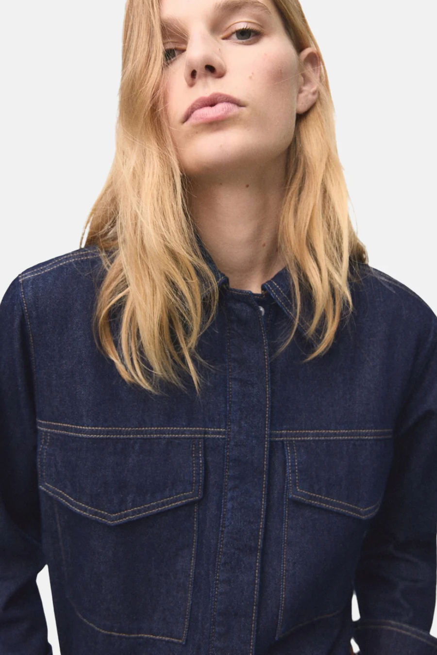Hemd met lange mouwen - Dark blue denim - Image 4