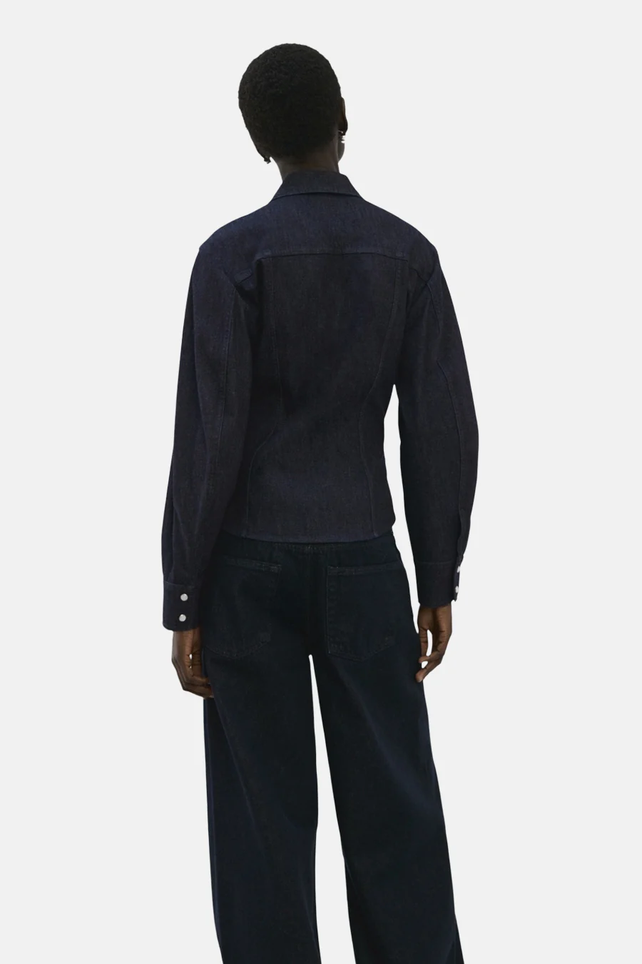 Hemd met lange mouwen - Dark blue denim - Image 3