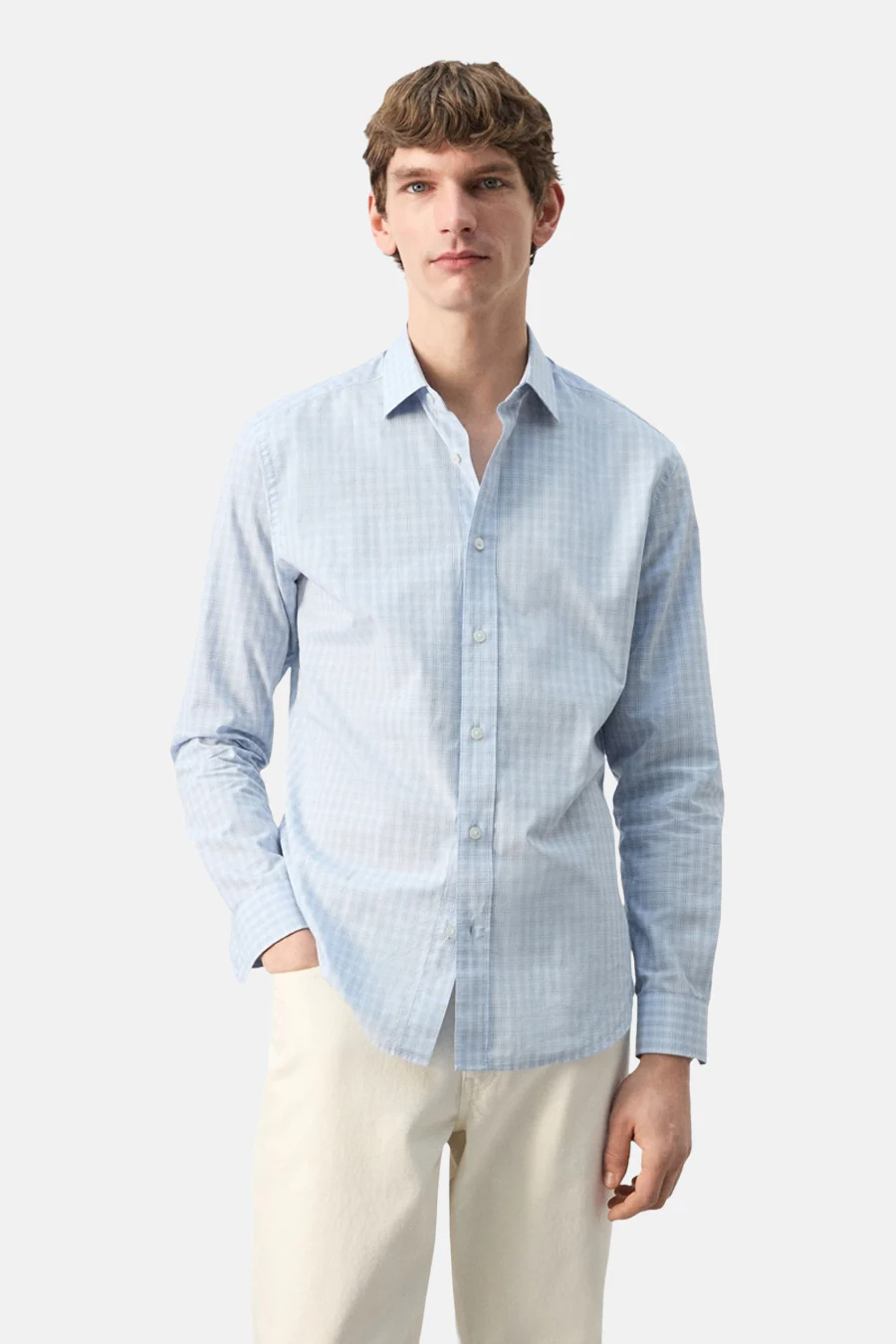 Hemd met lange mouwen - Blauw