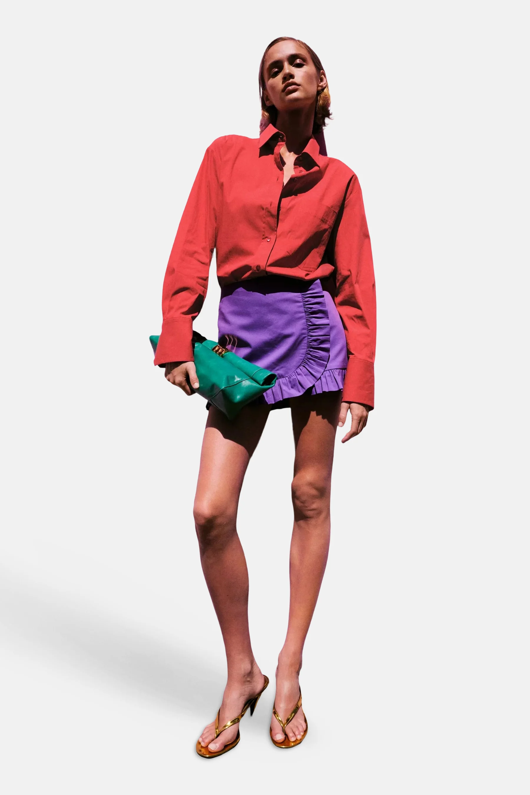 Hemd met lange mouwen - rood - Image 2