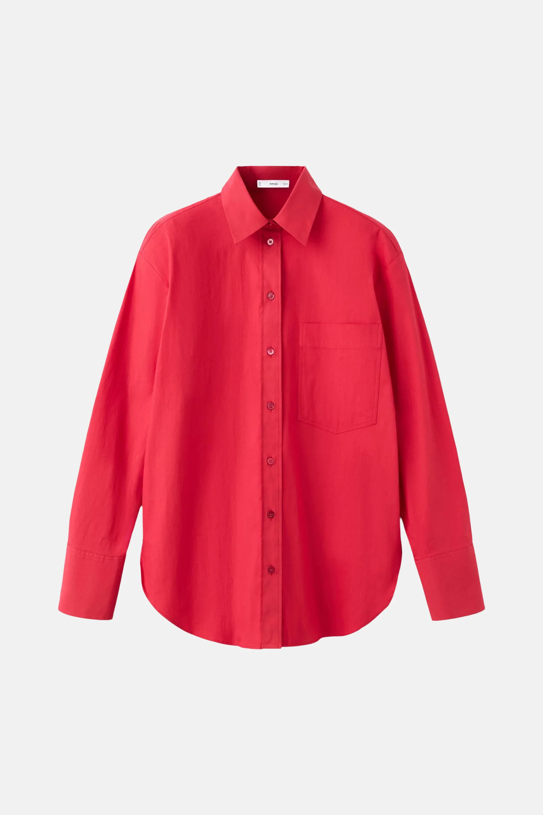 Hemd met lange mouwen - rood - Image 4