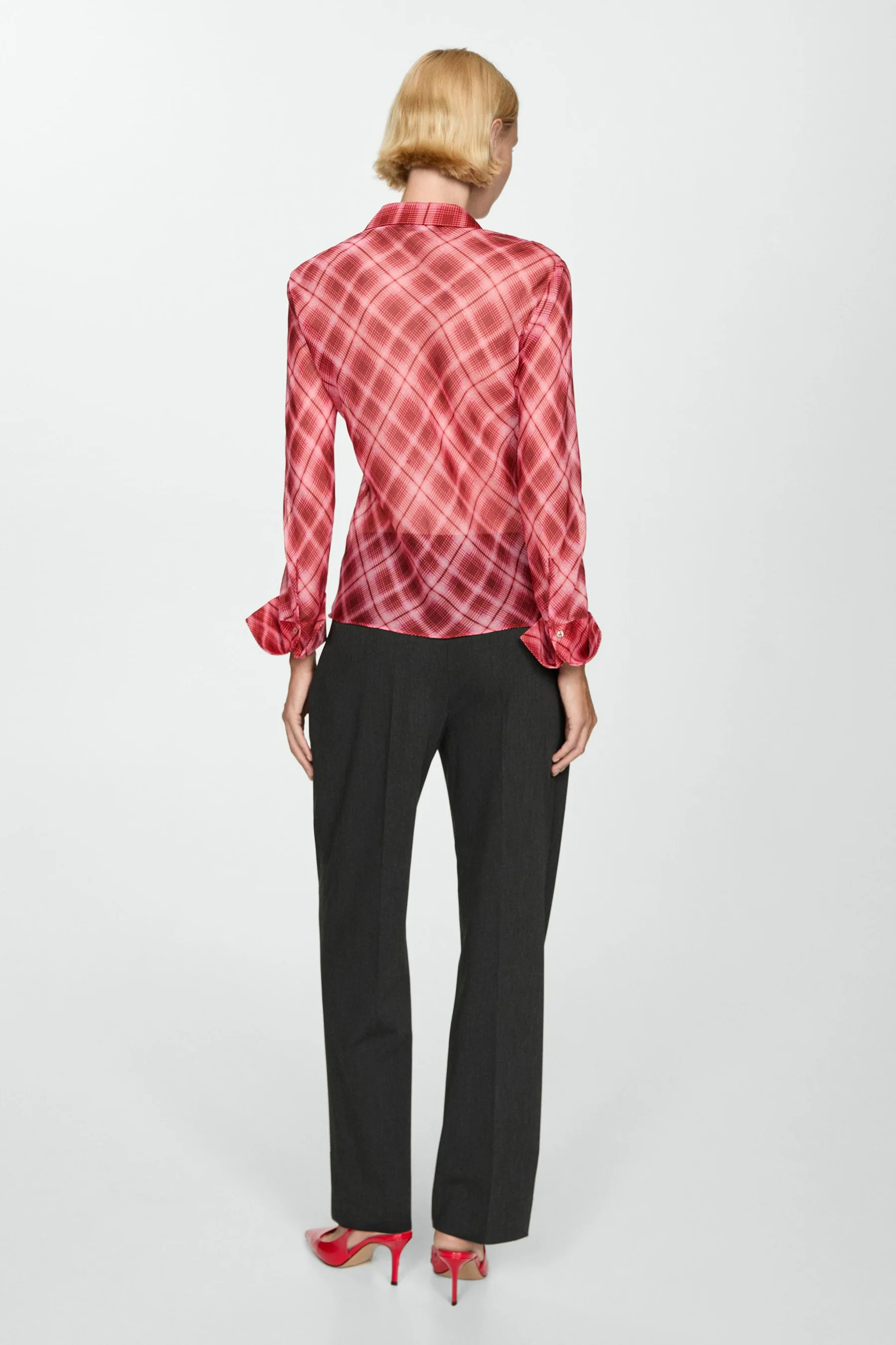 Hemd met lange mouwen - rood - Image 3