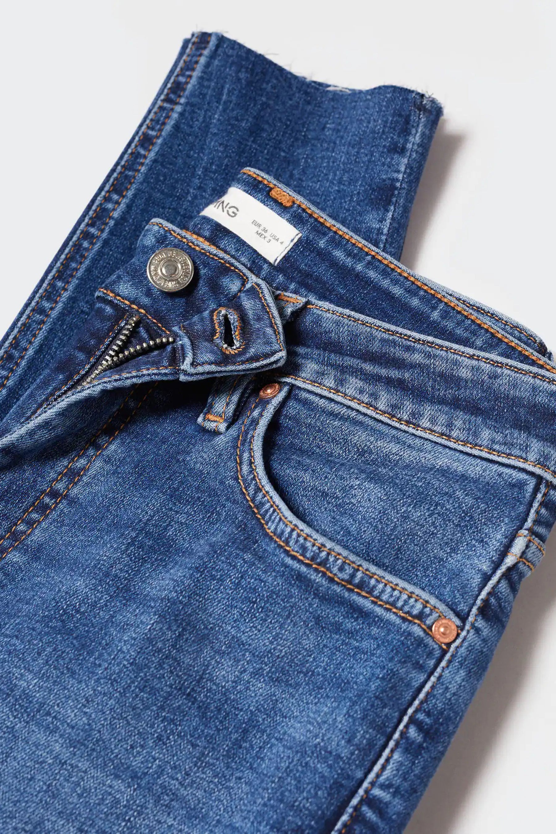 Skinny jeans - mid blue denim - Image 4