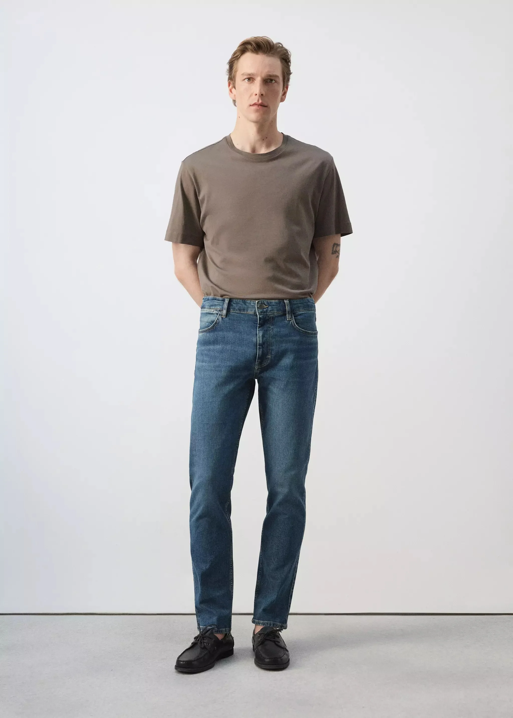 Jeans slim mid blue denim - MANGO - Image 2