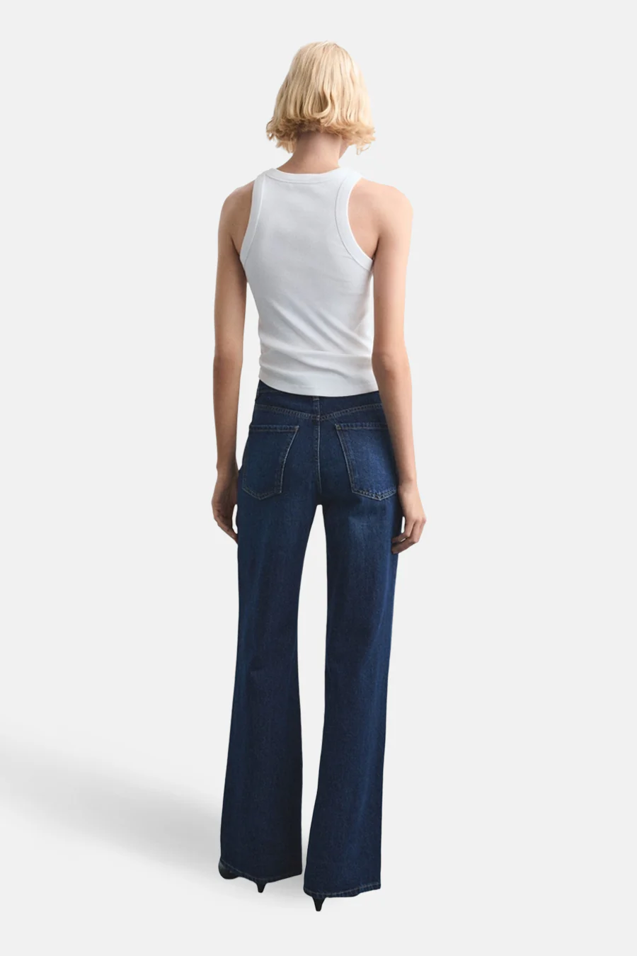 Jeans straight dark blue denim - MANGO - Image 3