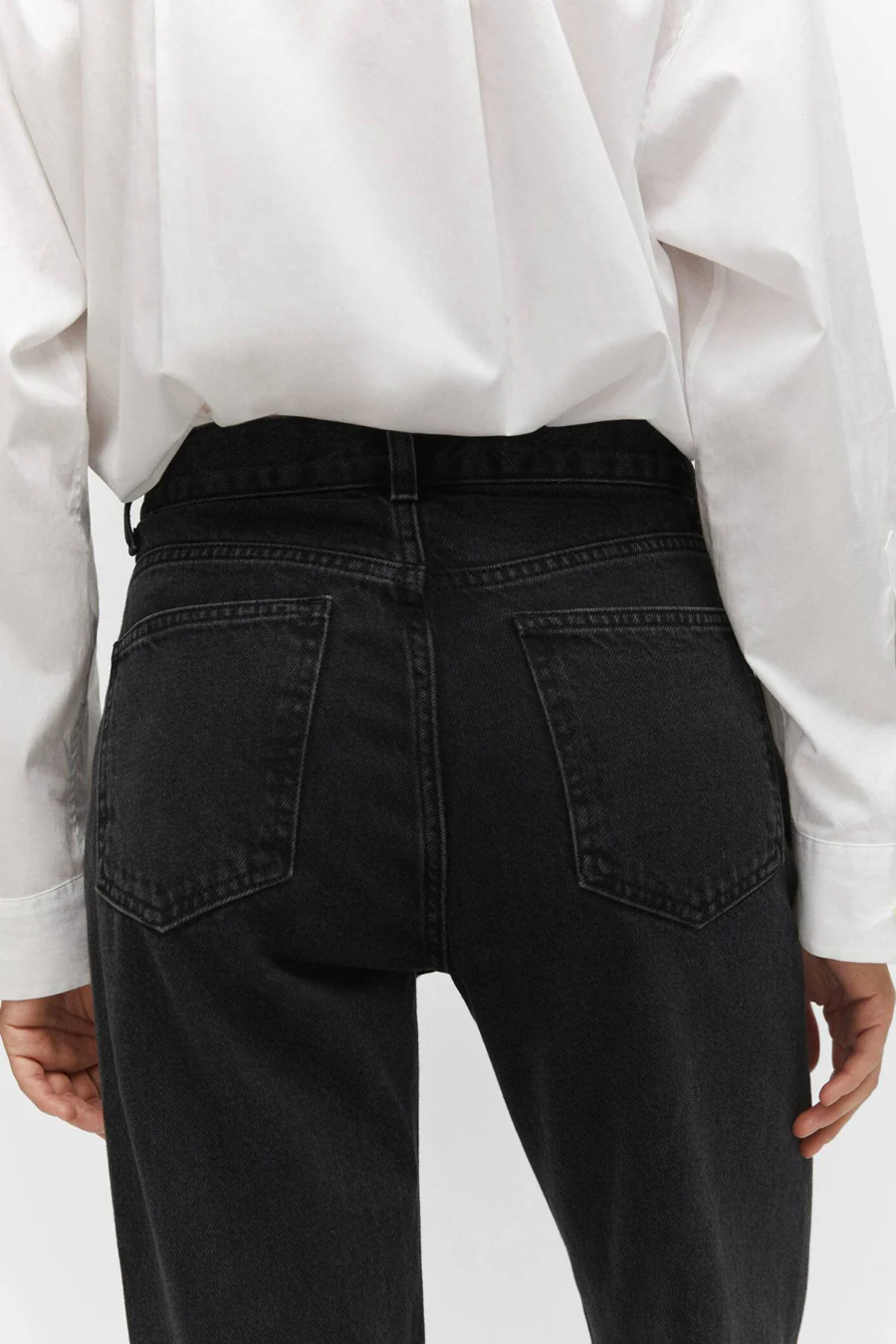 Straight jeans - dark grey denim - Image 5