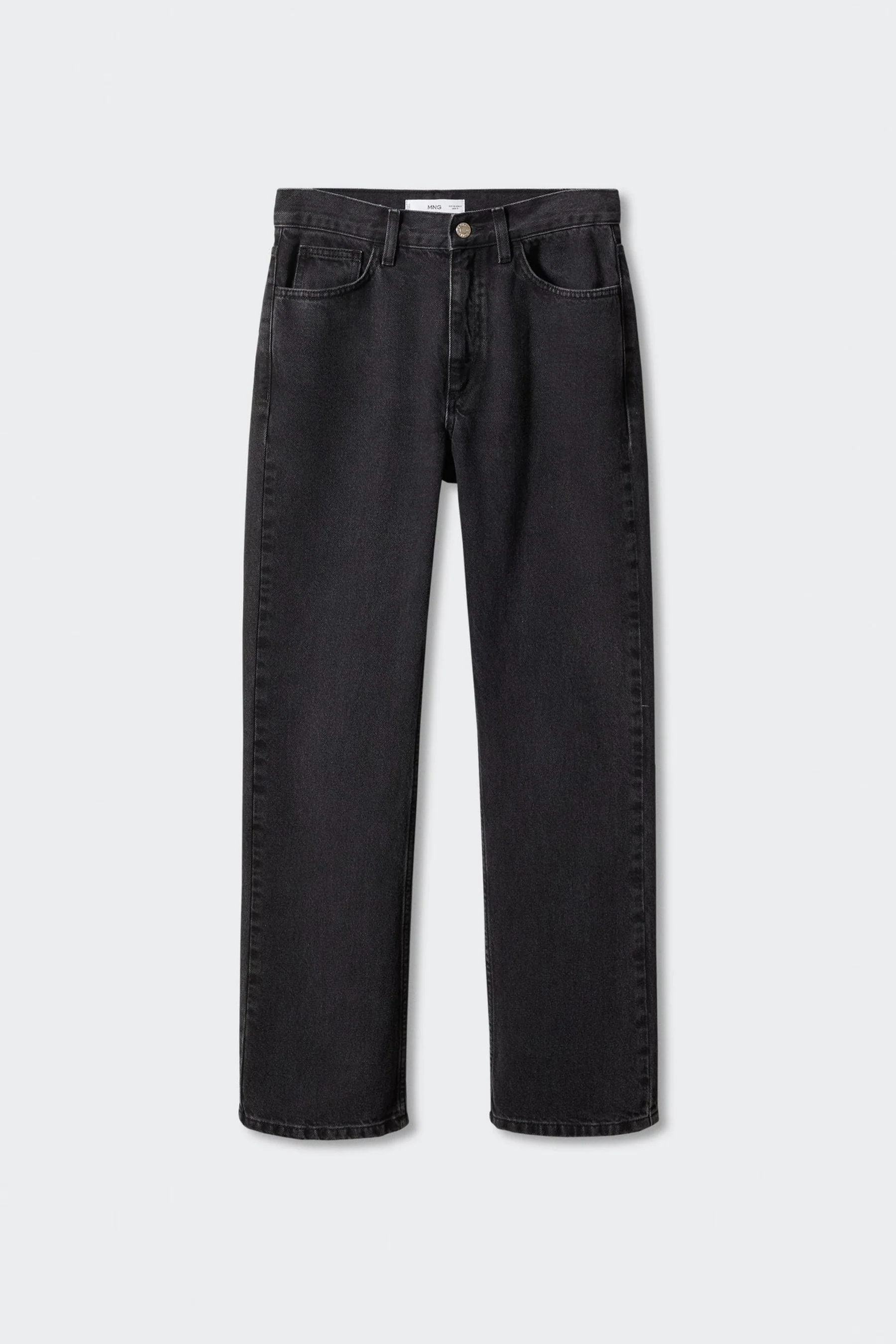 Straight jeans - dark grey denim - Image 8