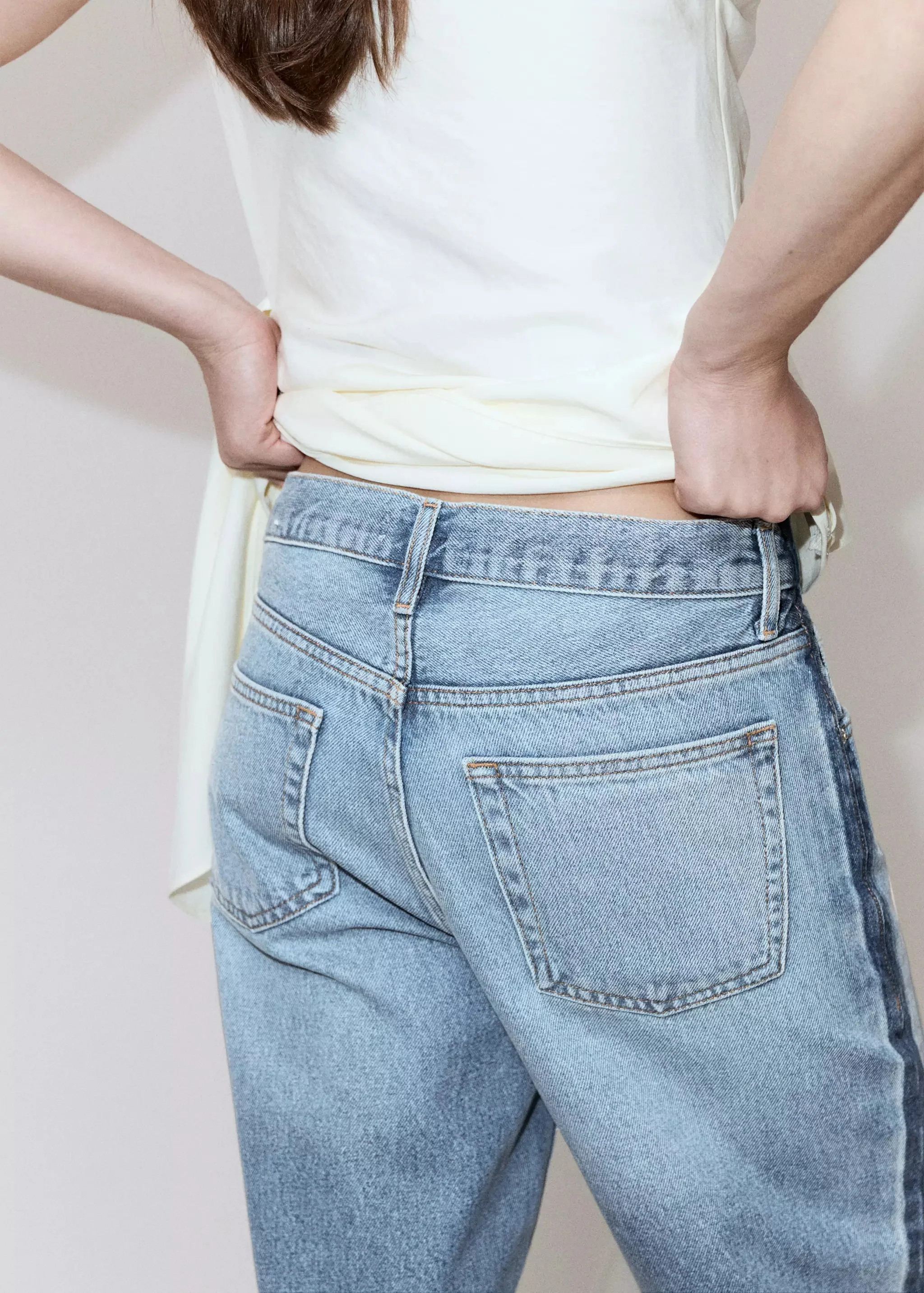 Jeans straight light blue denim - MANGO - Image 5