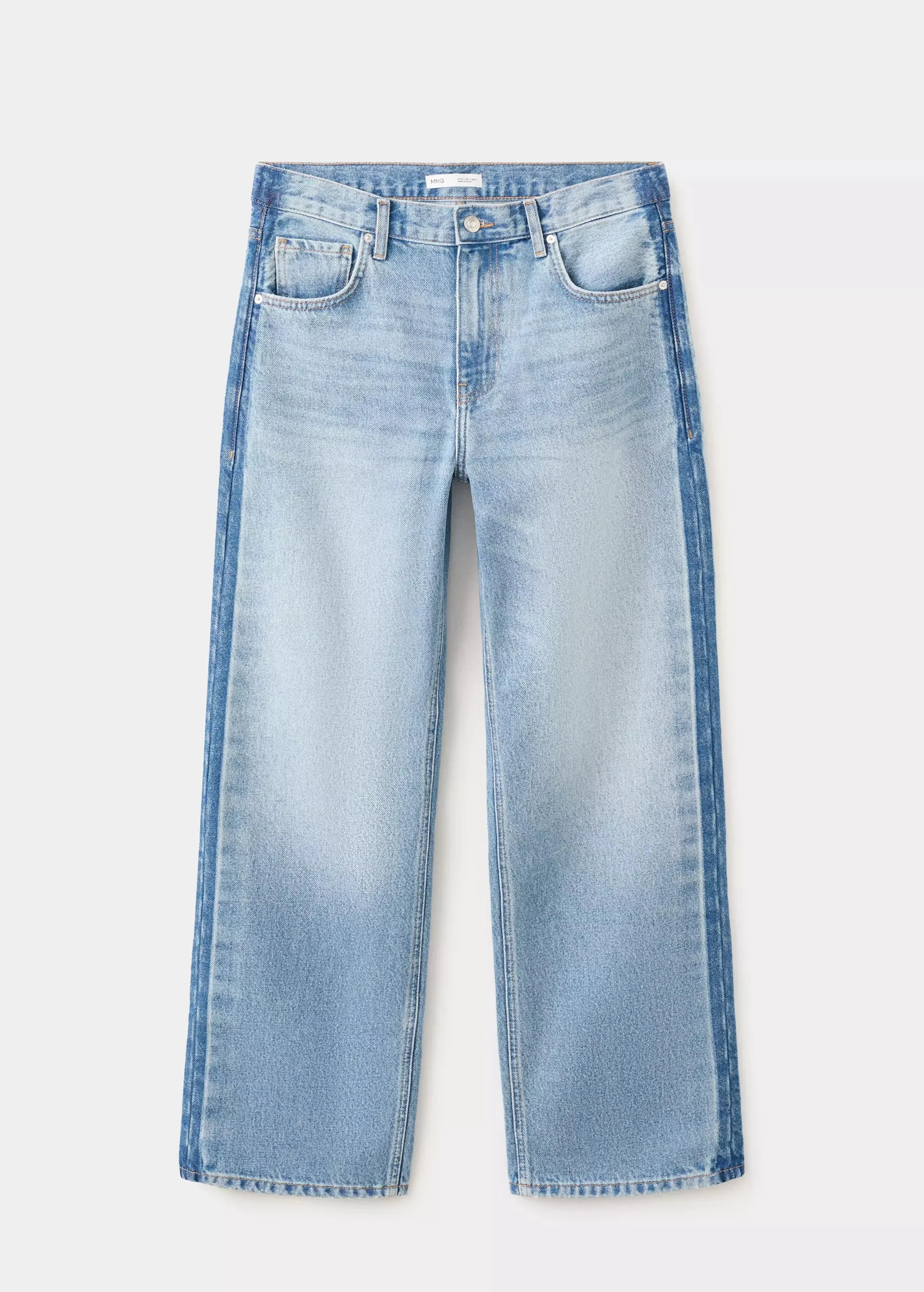 Jeans straight light blue denim - MANGO - Image 6
