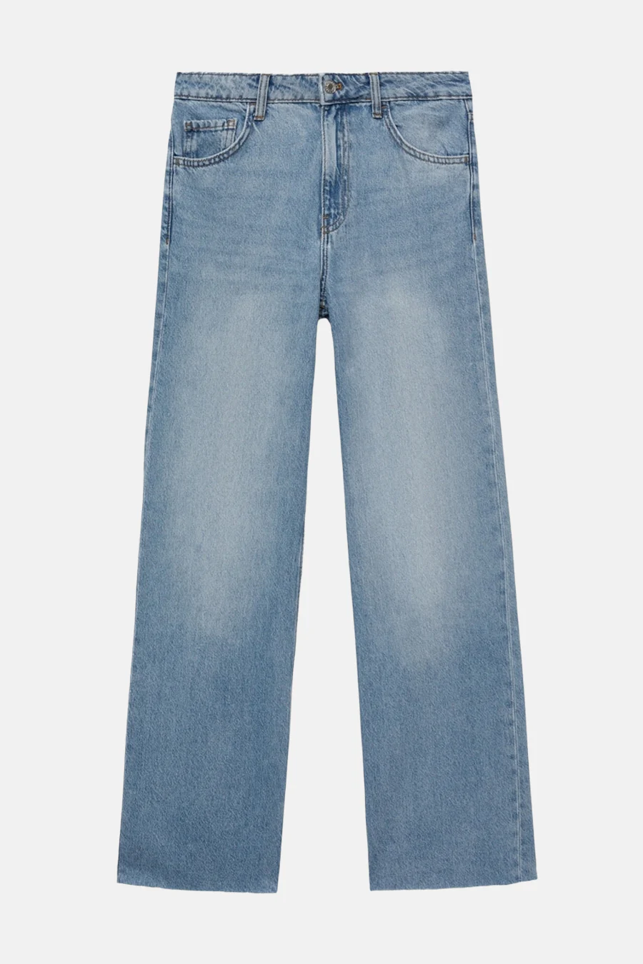 Jeans wide light blue denim - MANGO - Image 6