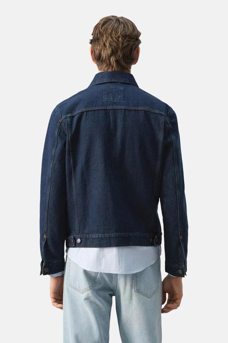 Jeansjas - Dark blue denim - Image 4