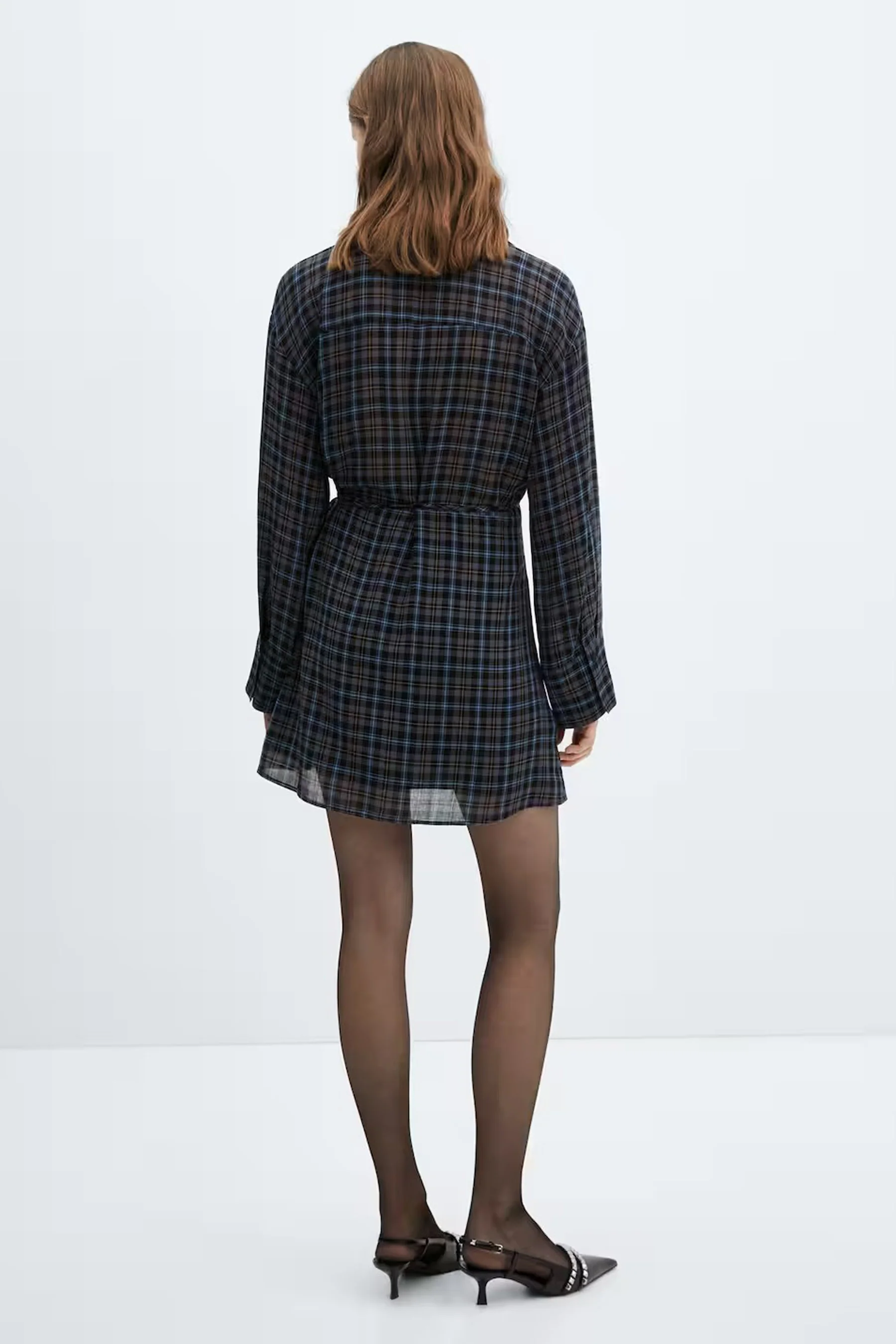 Kleedje met lange mouwen - blauw - Image 3