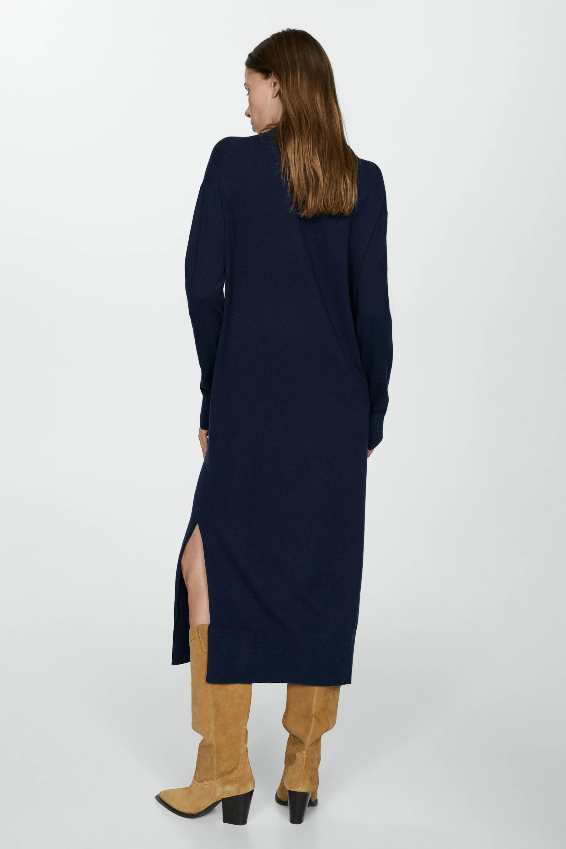 Kleedje met lange mouwen - blauw - Image 3