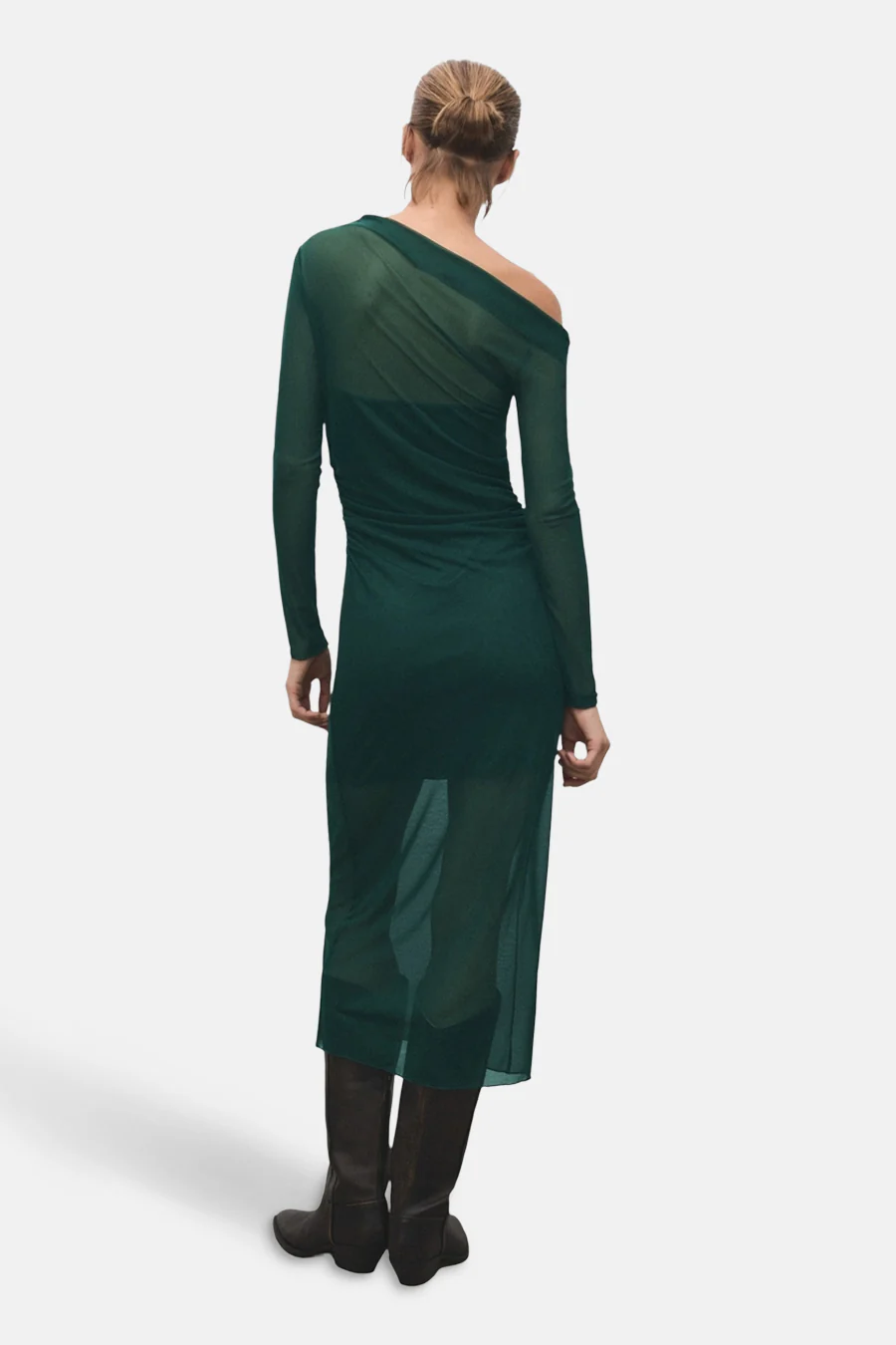 Kleedje met lange mouwen - groen - Image 3