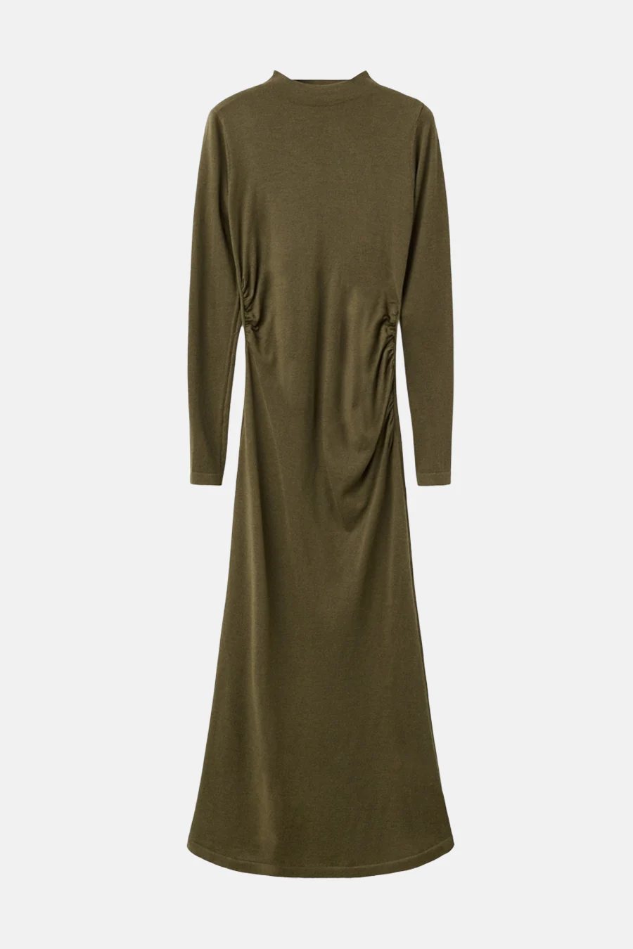 Kleedje met lange mouwen - khaki - Image 5