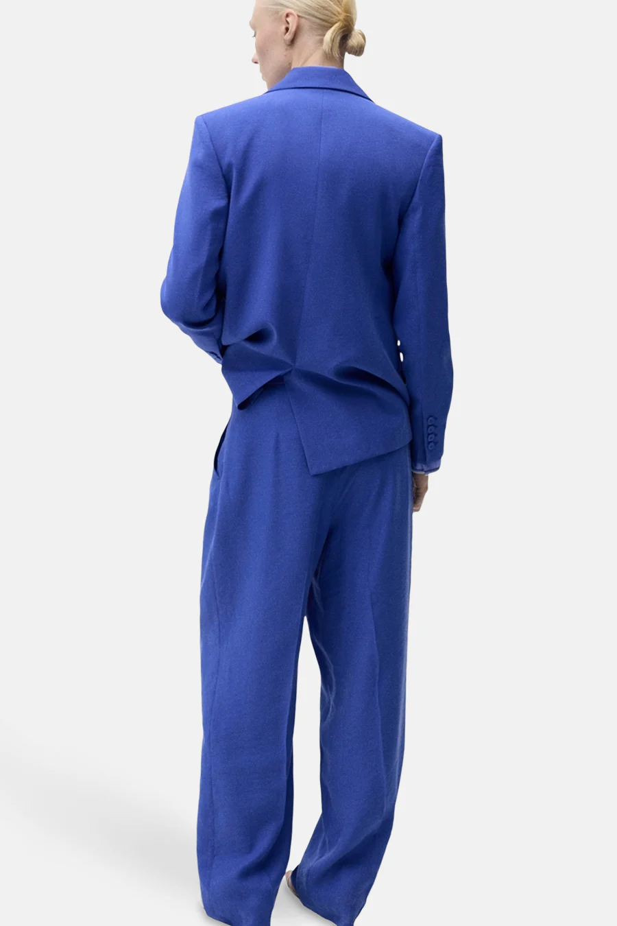 Kostuumbroeken blauw - MANGO - Image 3