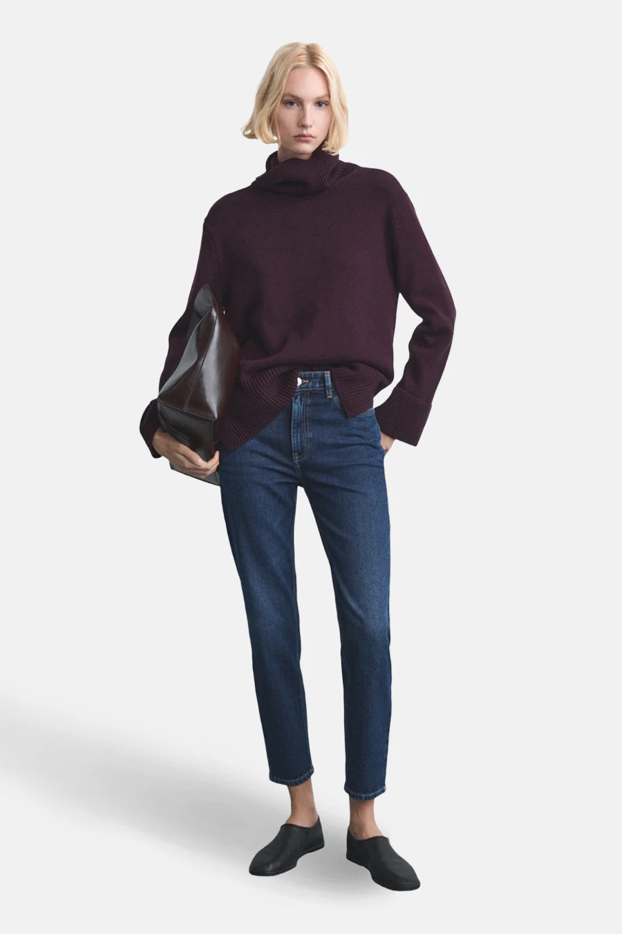 Mom Jeans dark blue denim - MANGO - Image 2