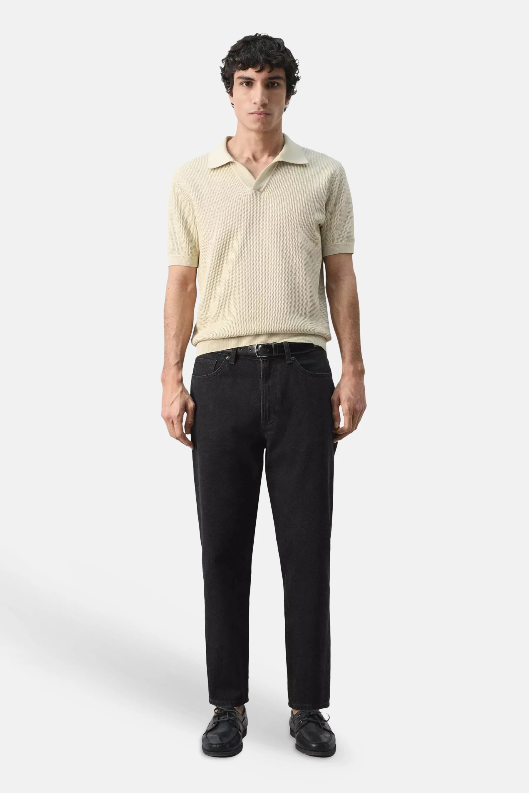 Polo met korte mouwen - beige - Image 2