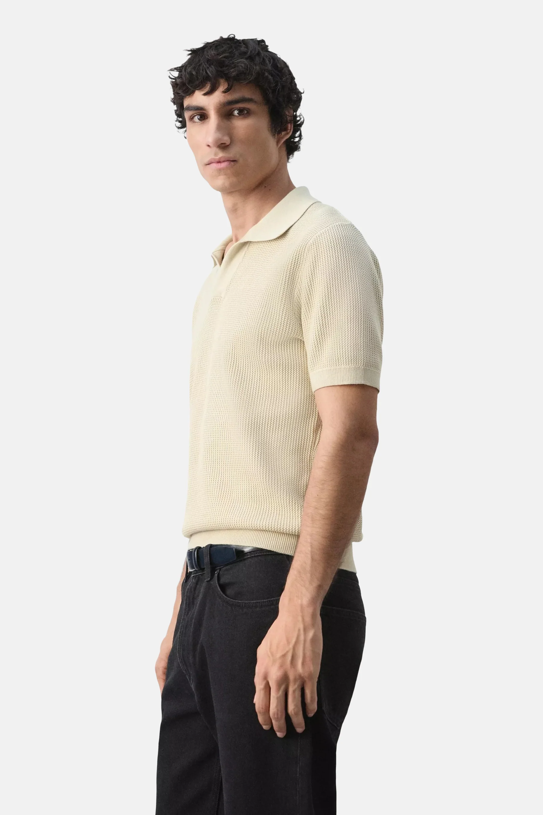 Polo met korte mouwen - beige - Image 4