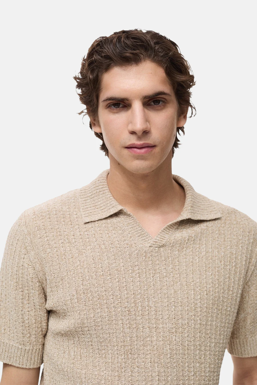 Polo met korte mouwen - beige - Image 4