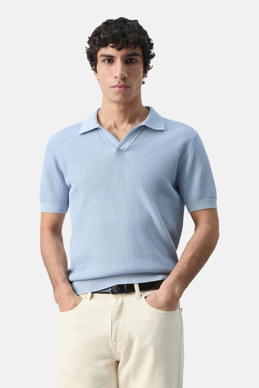 Polo met korte mouwen - blauw