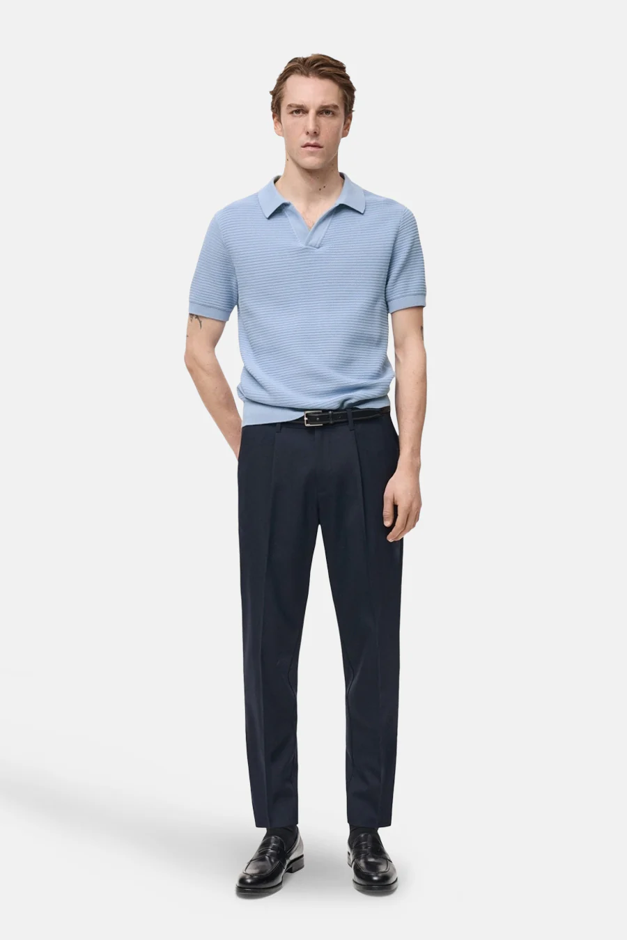 Polo met korte mouwen - blauw - Image 2